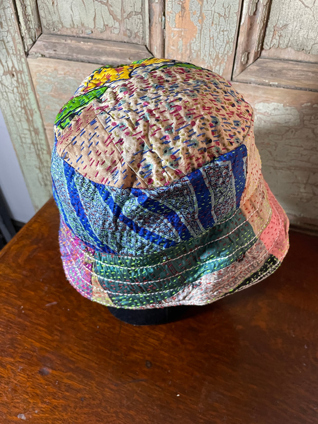 Reversible Kantha Bucket Hat