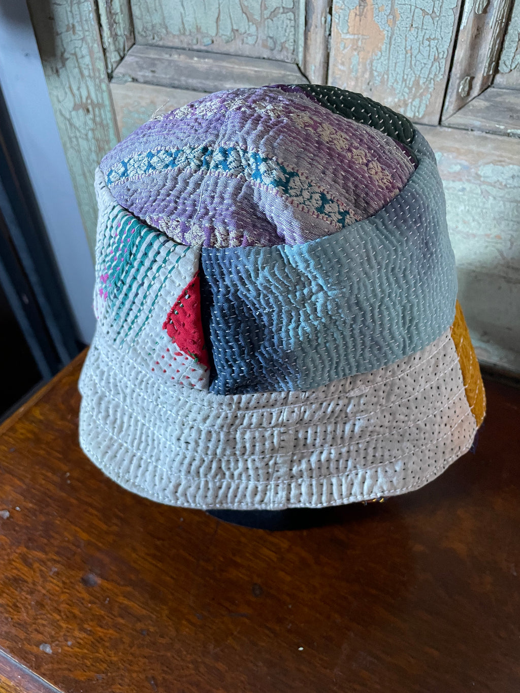 Reversible Kantha Bucket Hat