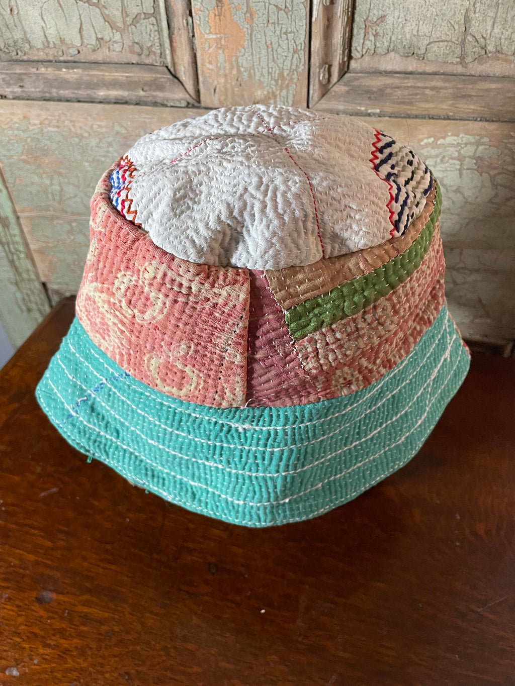 Reversible Kantha Bucket Hat