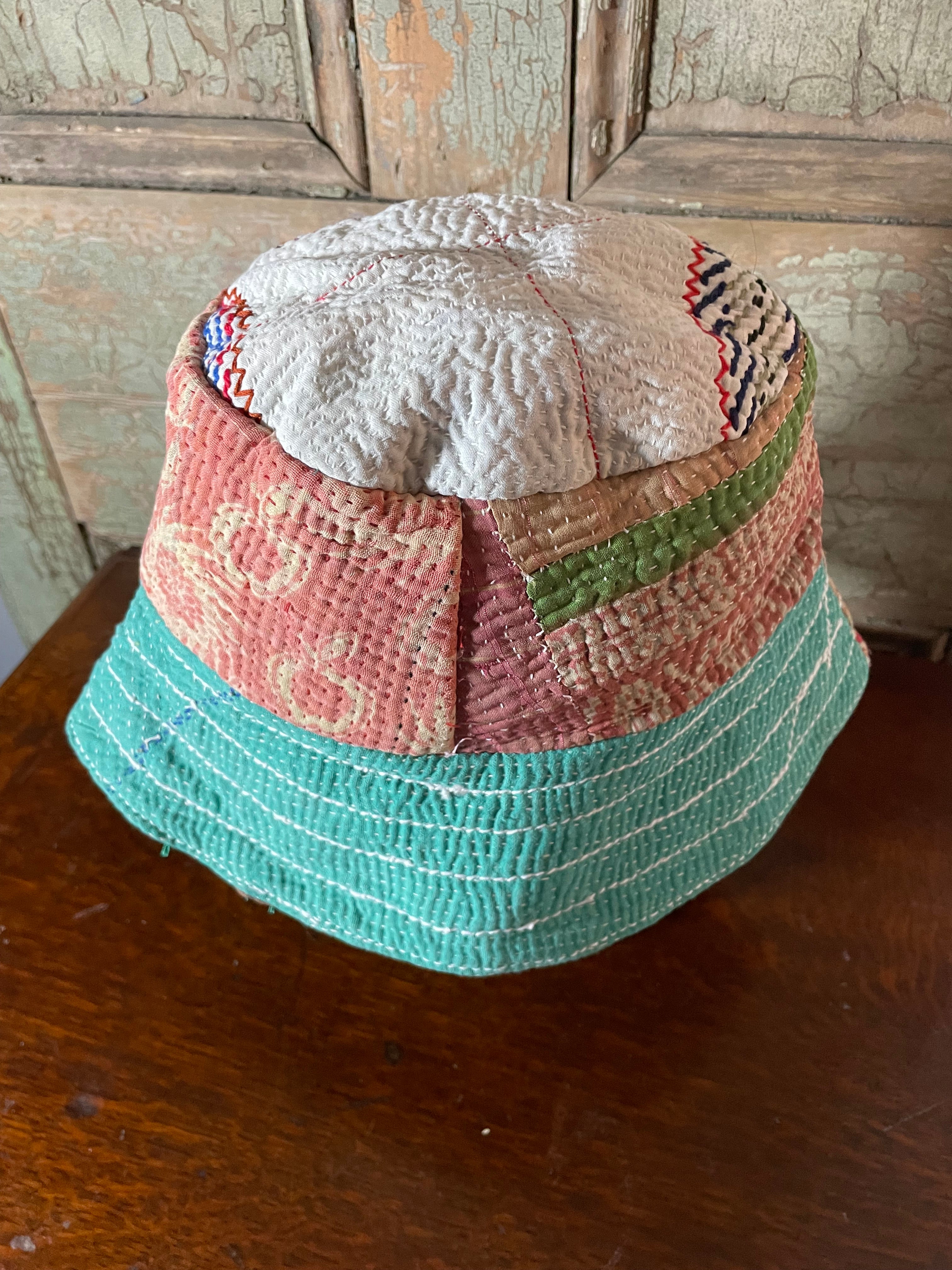 Reversible Kantha Bucket Hat