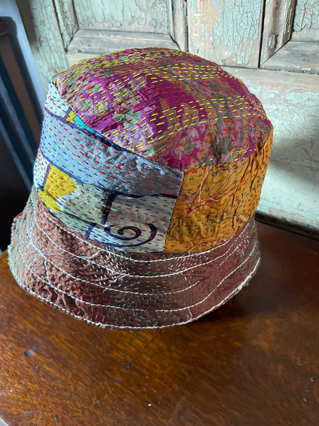 Reversible Kantha Bucket Hat