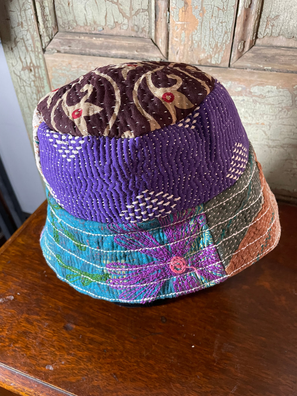 Reversible Kantha Bucket Hat