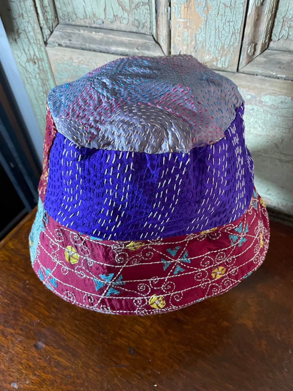 Reversible Kantha Bucket Hat