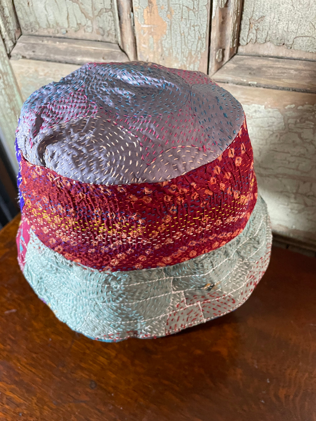 Reversible Kantha Bucket Hat