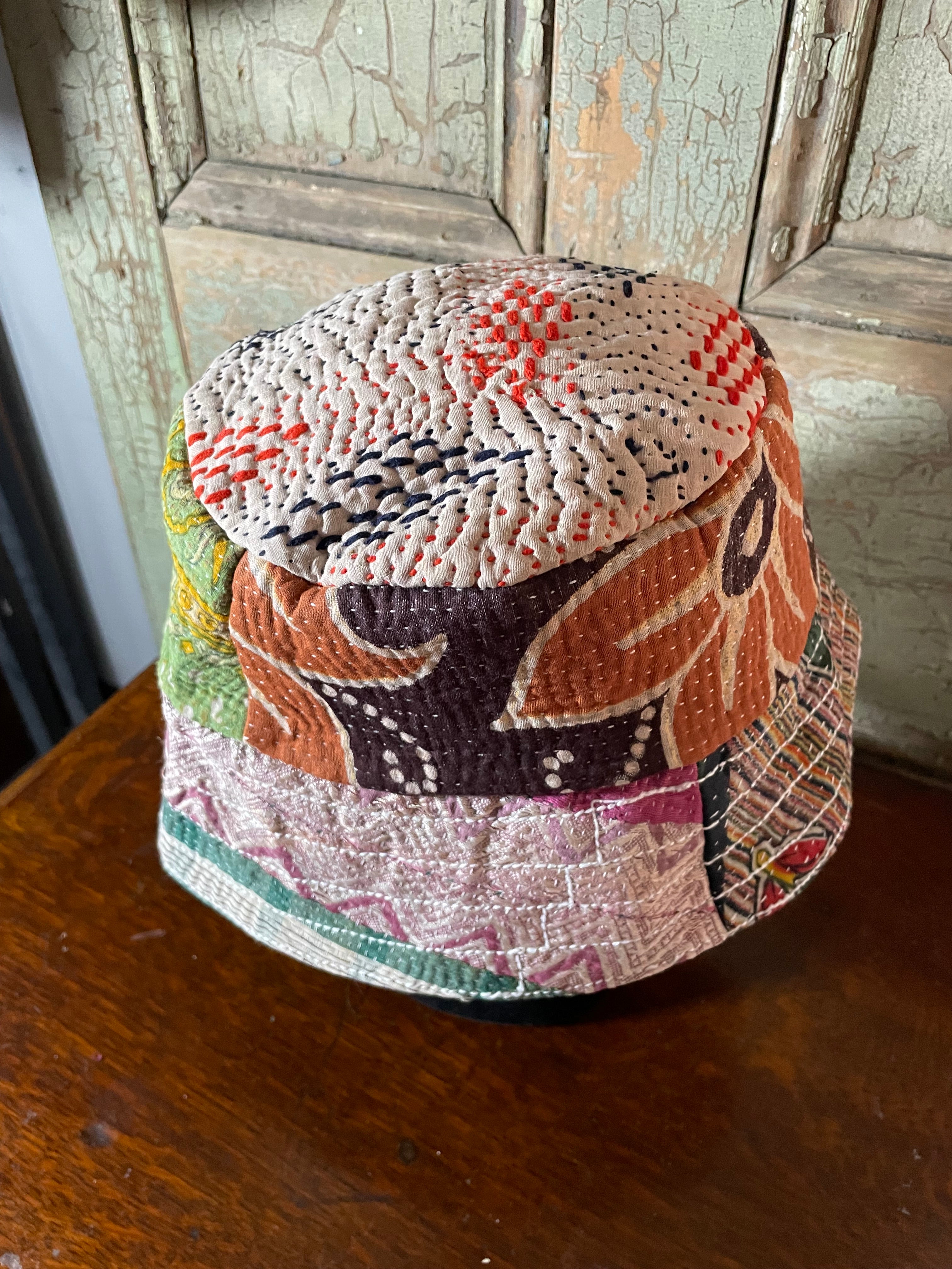Reversible Kantha Bucket Hat