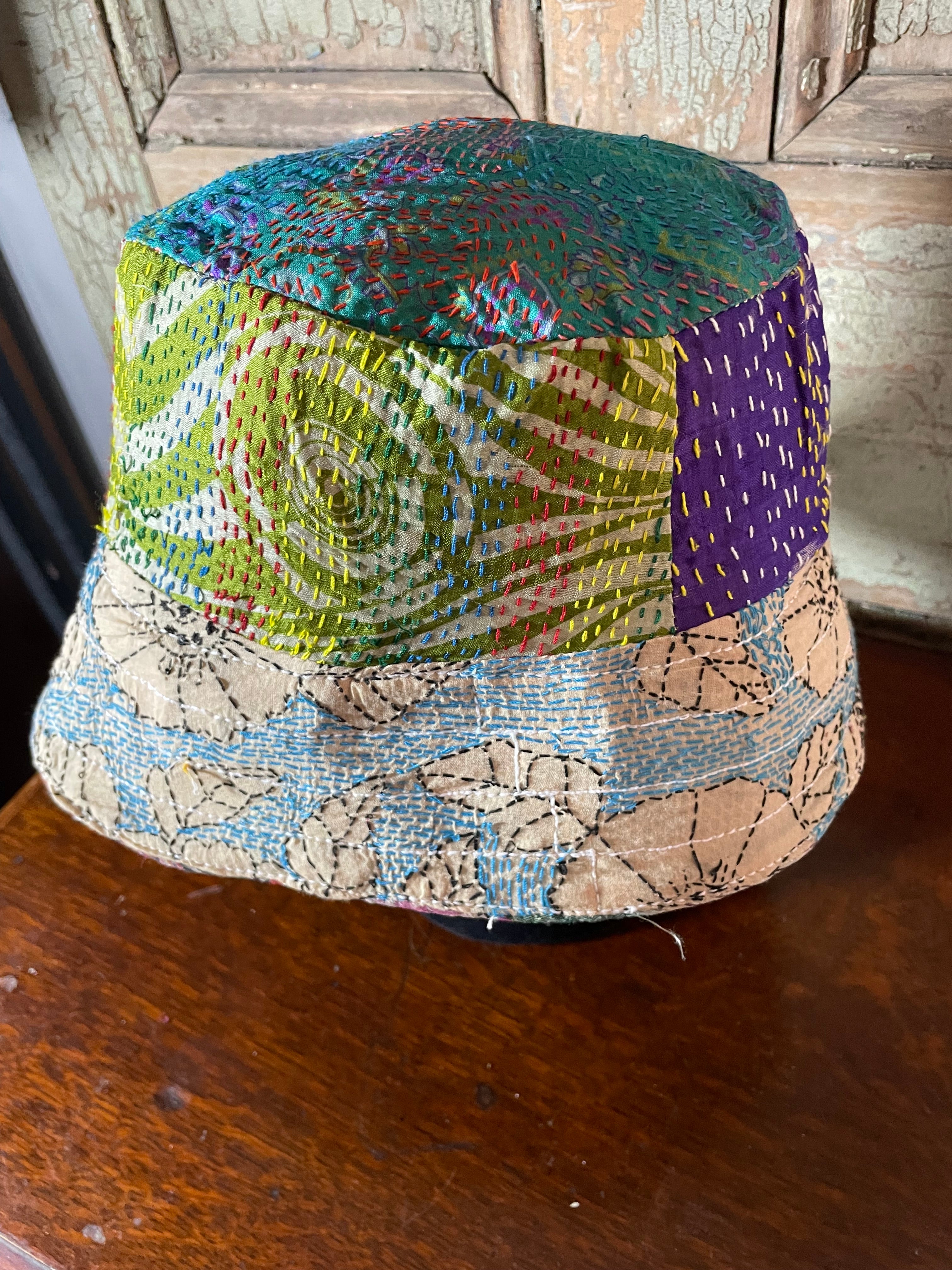 Reversible Kantha Bucket Hat