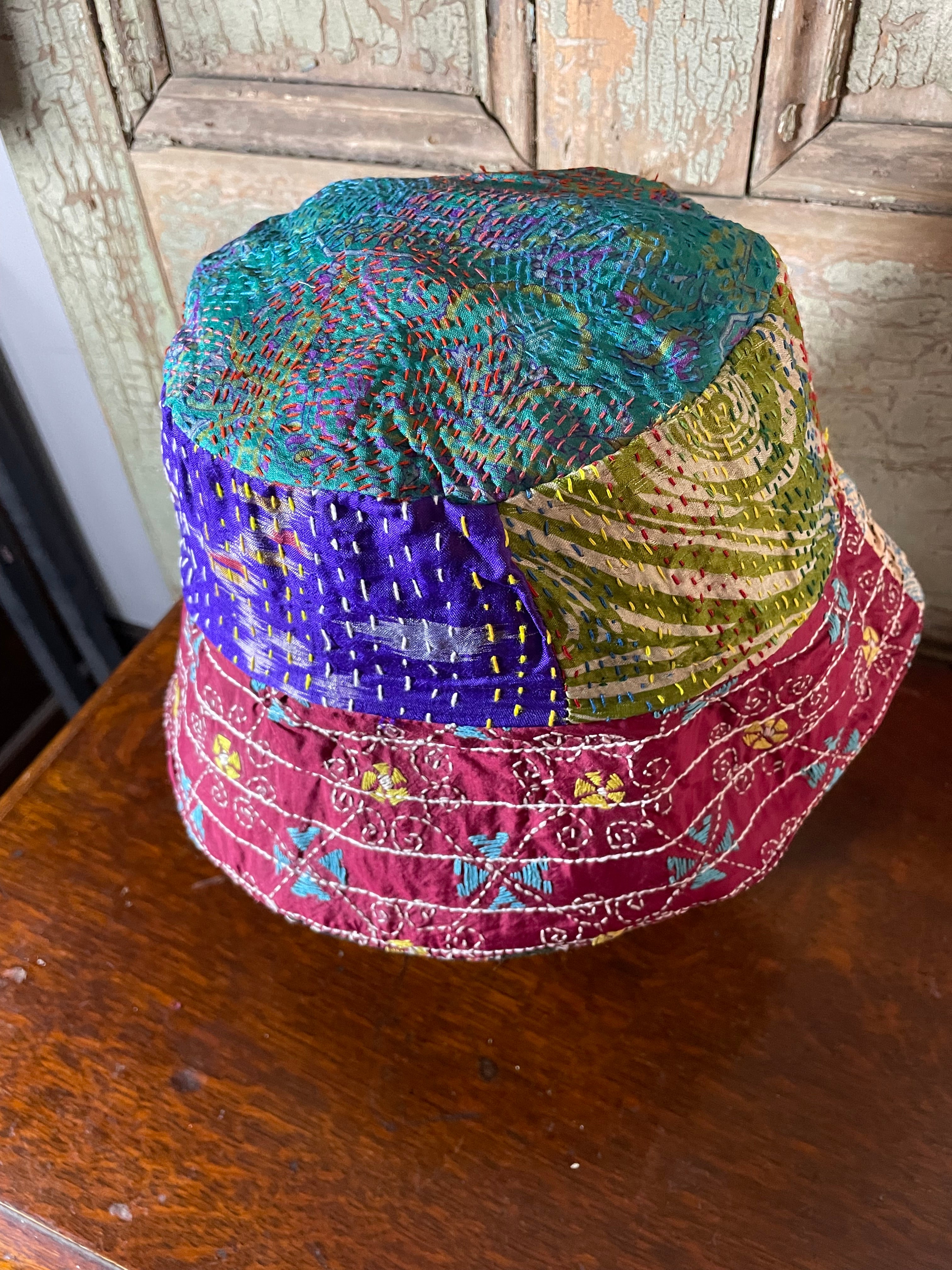 Reversible Kantha Bucket Hat