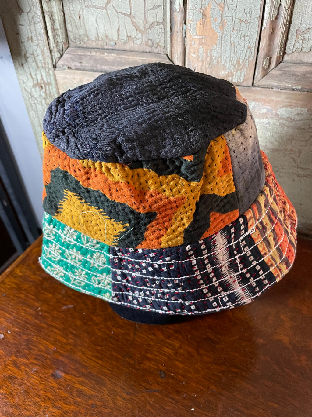 Reversible Kantha Bucket Hat