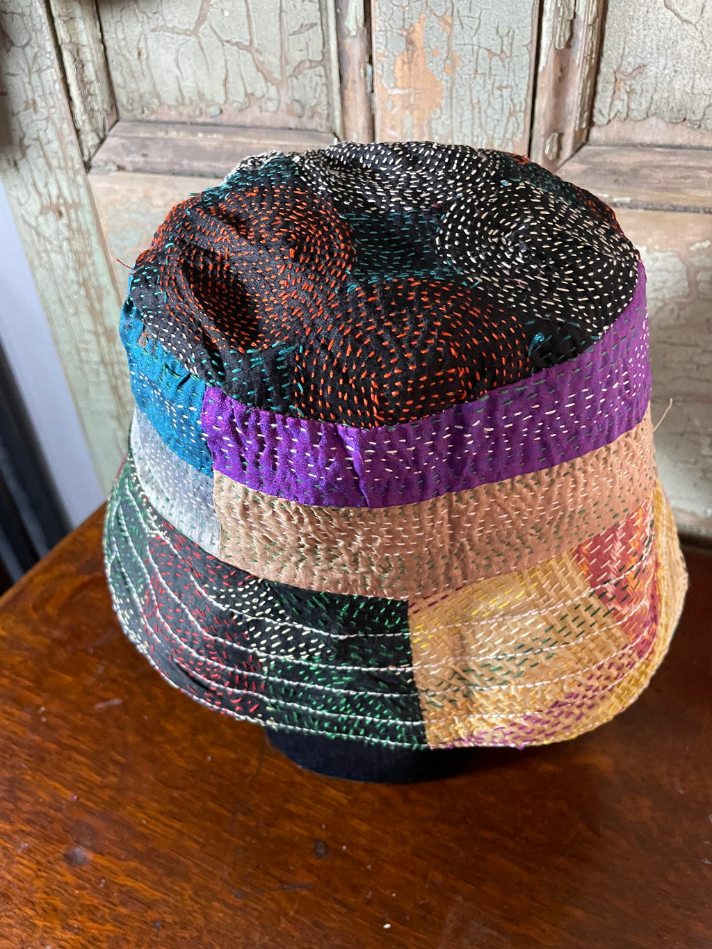 Reversible Kantha Bucket Hat