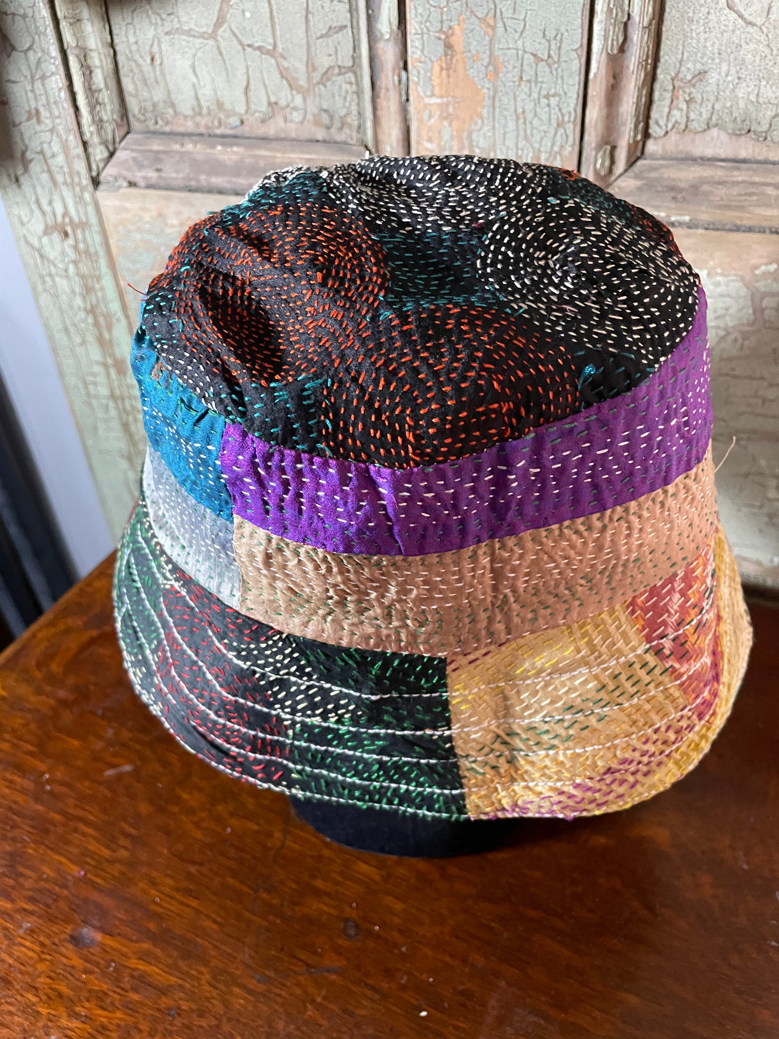 Reversible Kantha Bucket Hat