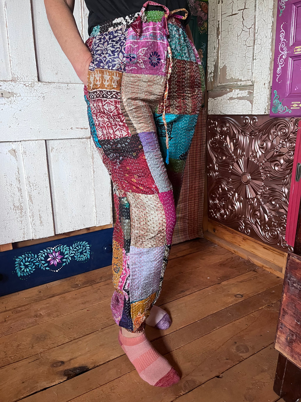 Kantha Patchwork trousers