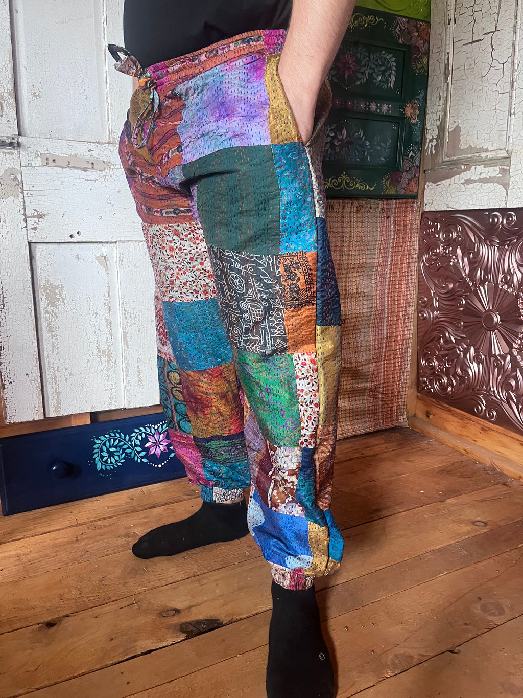 Kantha Patchwork trousers