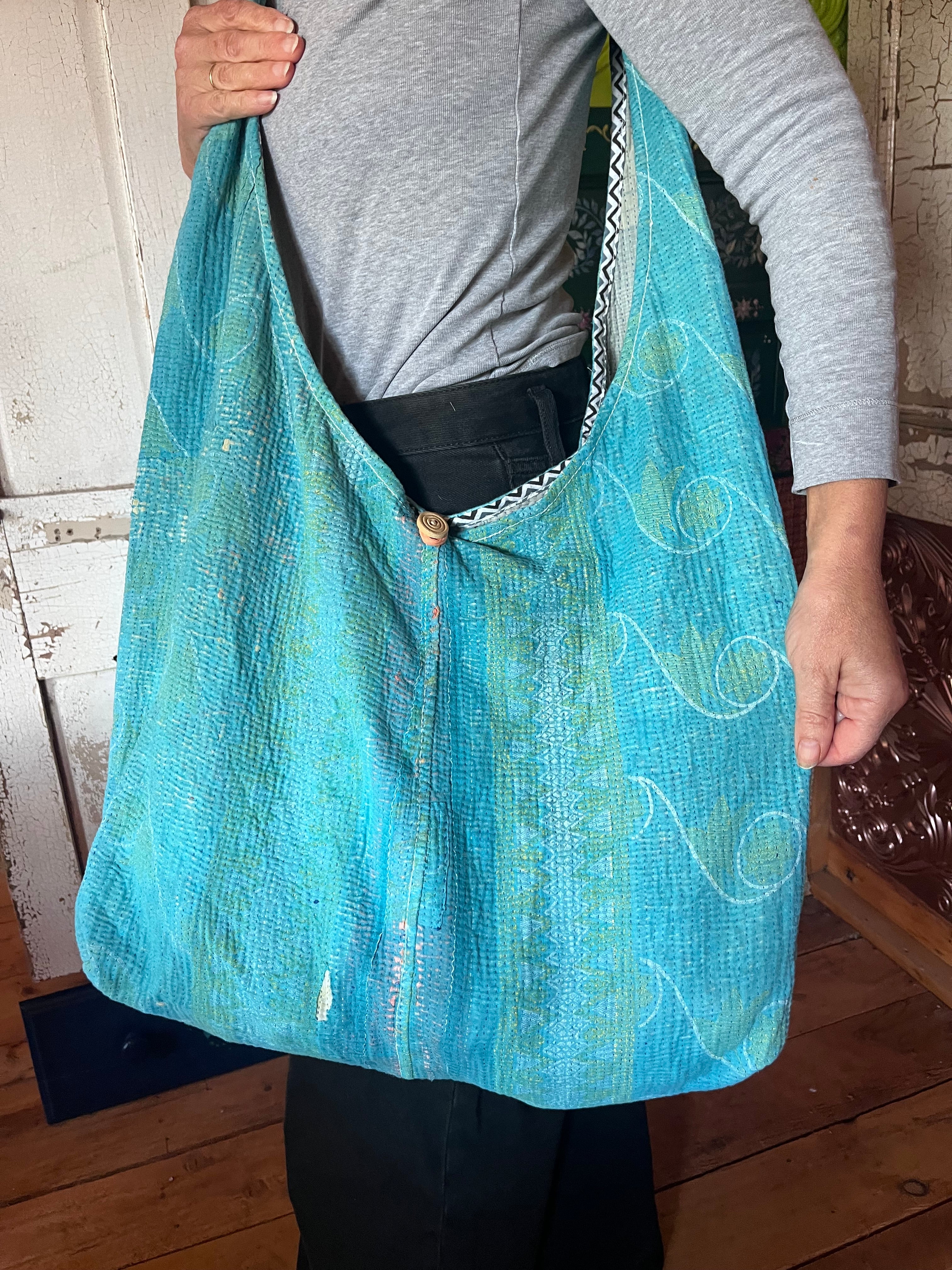 Kantha Crossbody Weekend Bag