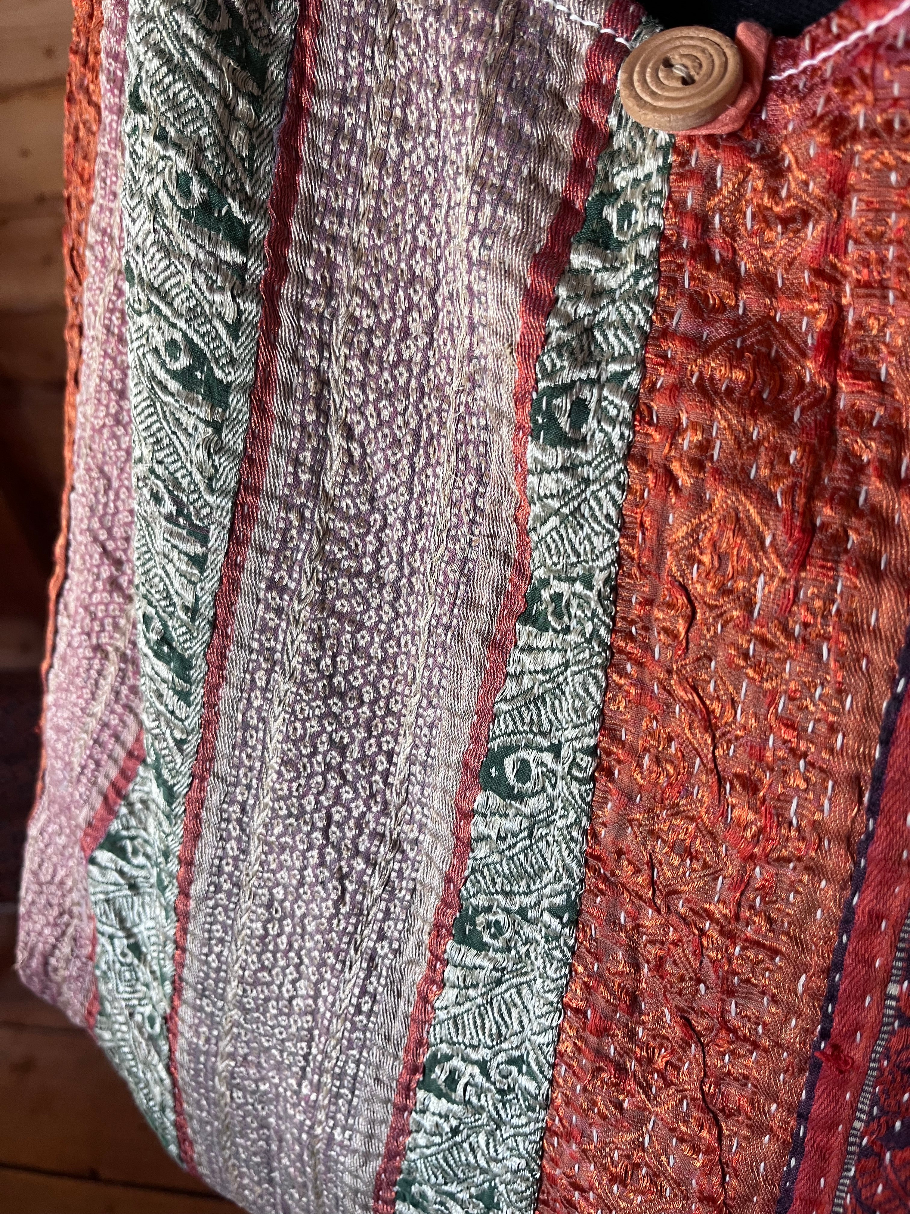 Kantha Crossbody Weekend Bag