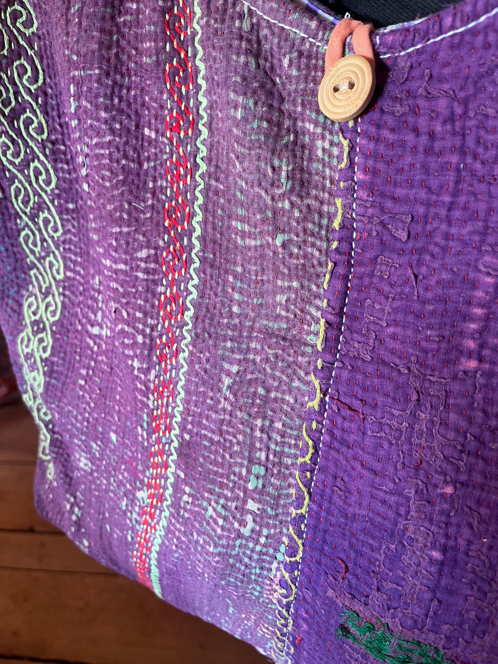 Kantha Crossbody Weekend Bag