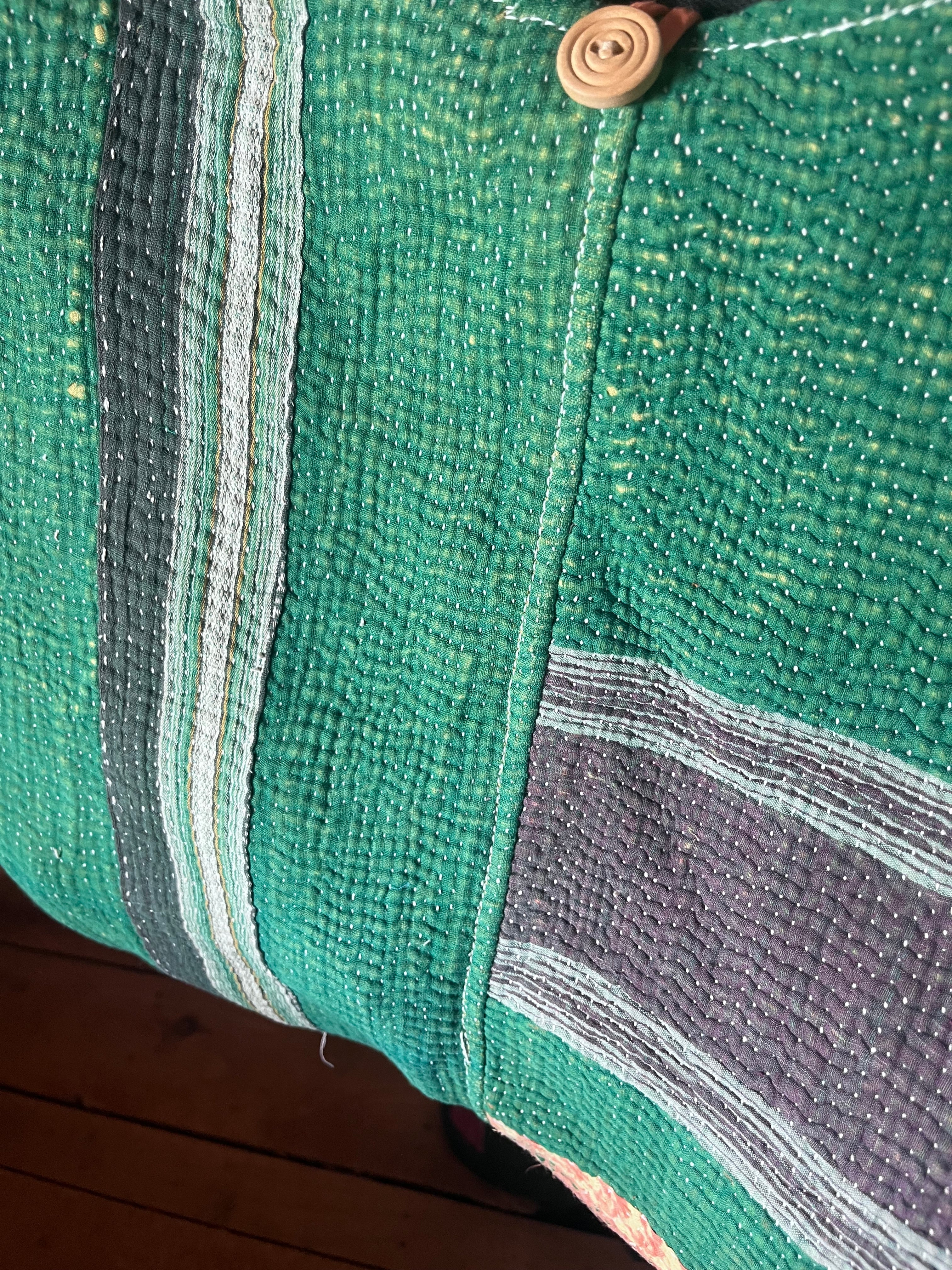 Kantha Crossbody Weekend Bag