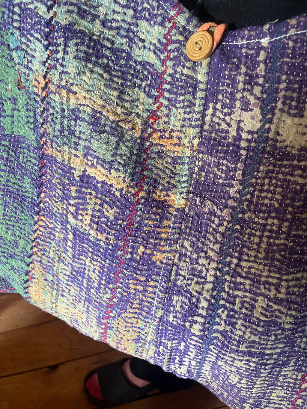 Kantha Crossbody Weekend Bag