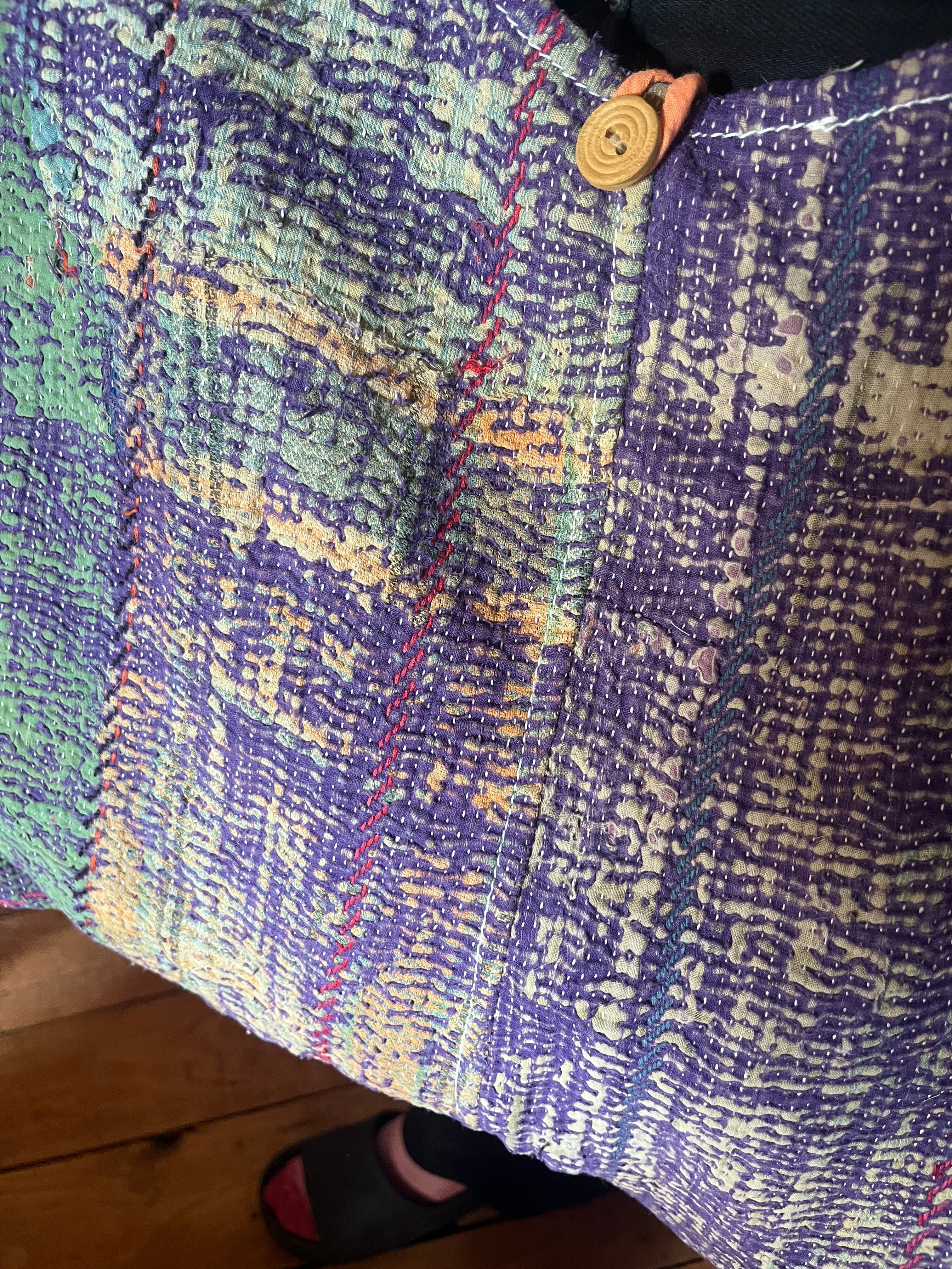 Kantha Crossbody Weekend Bag