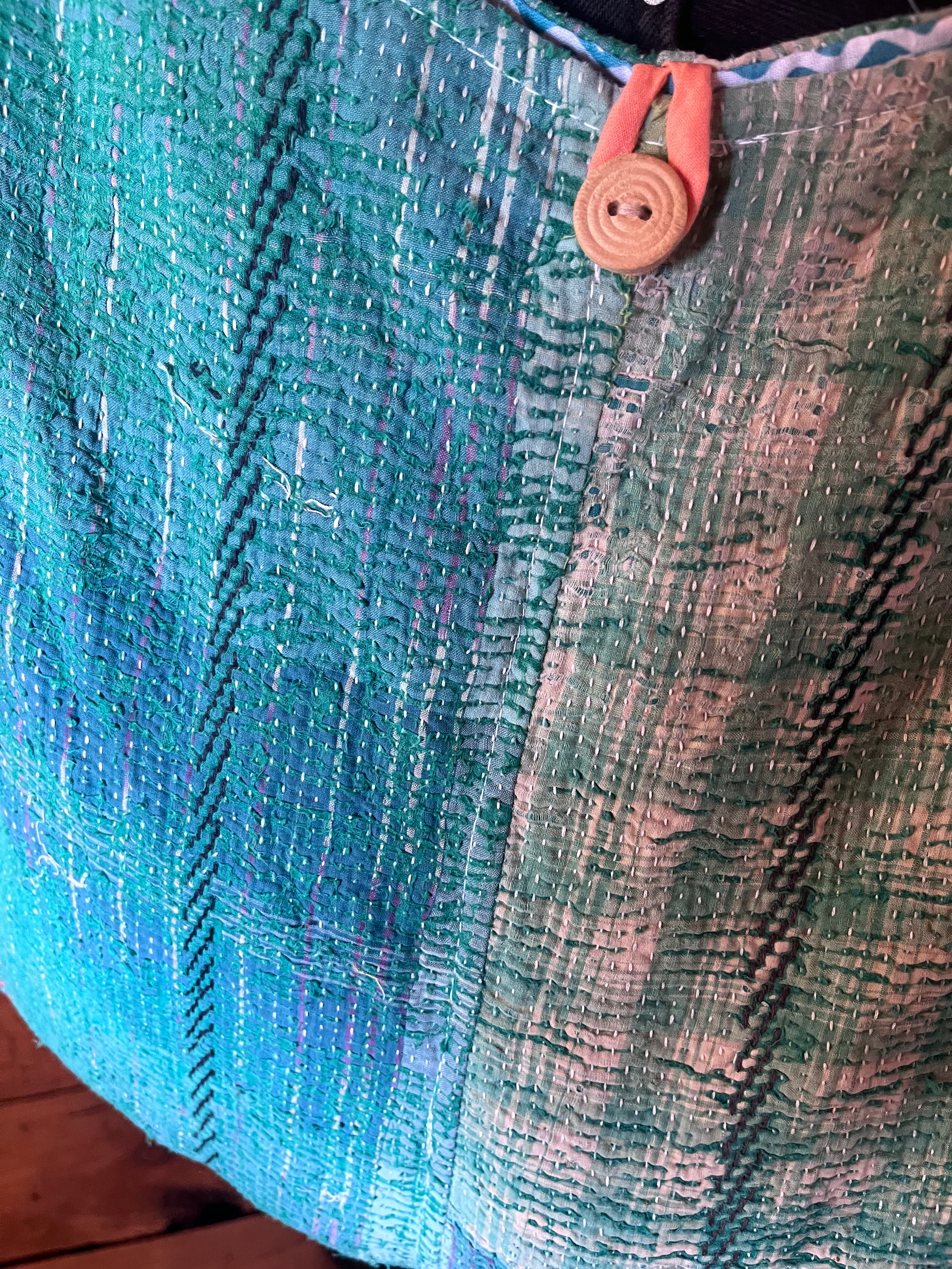 Kantha Crossbody Weekend Bag