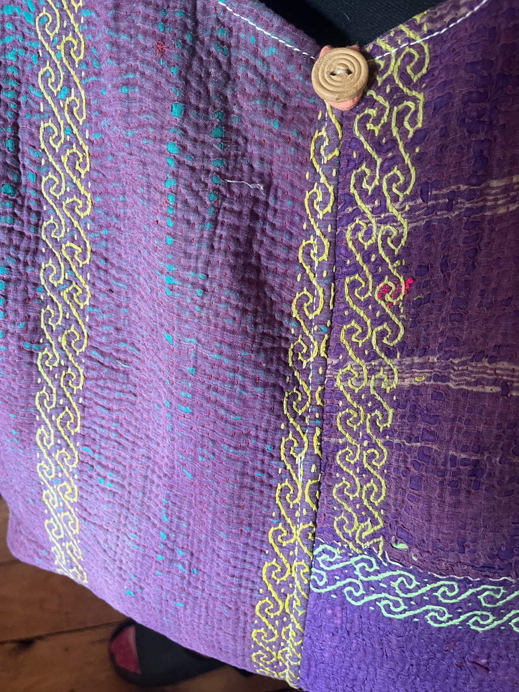 Kantha Crossbody Weekend Bag