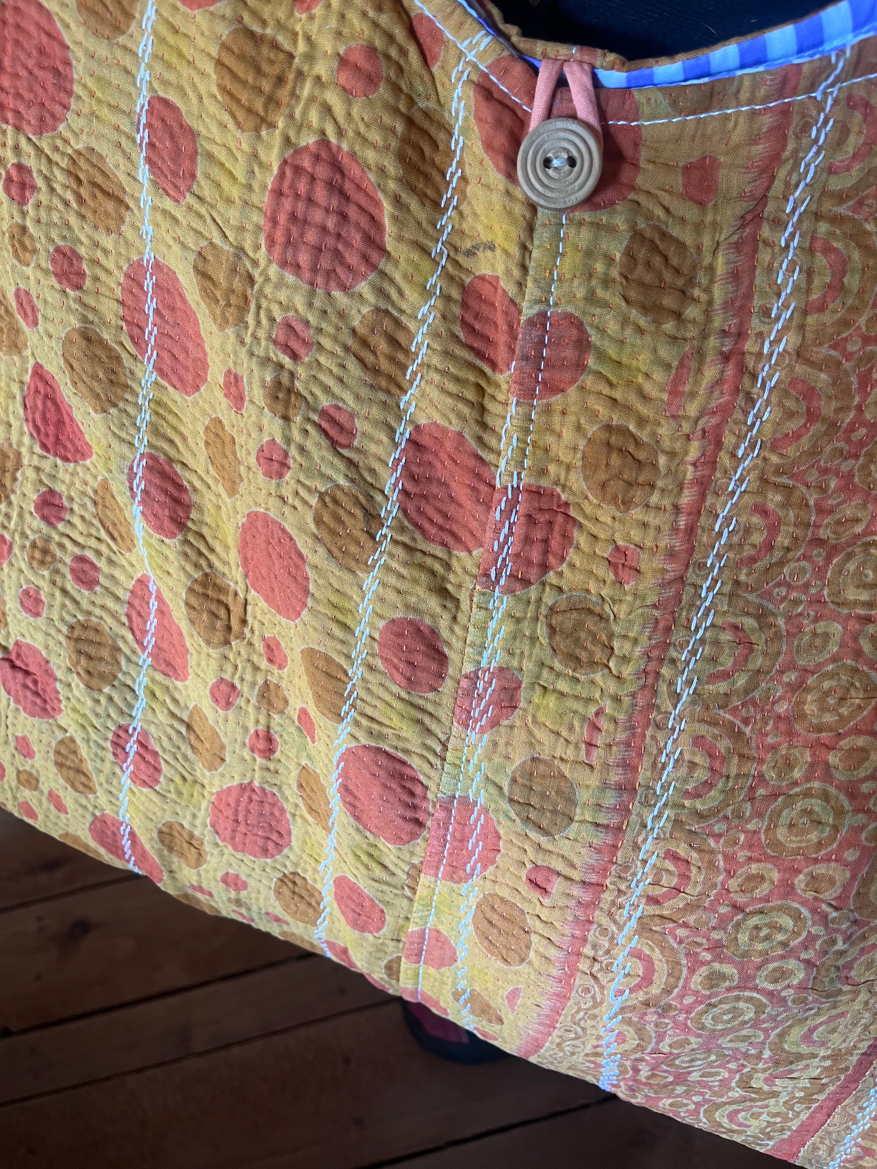 Kantha Crossbody Weekend Bag