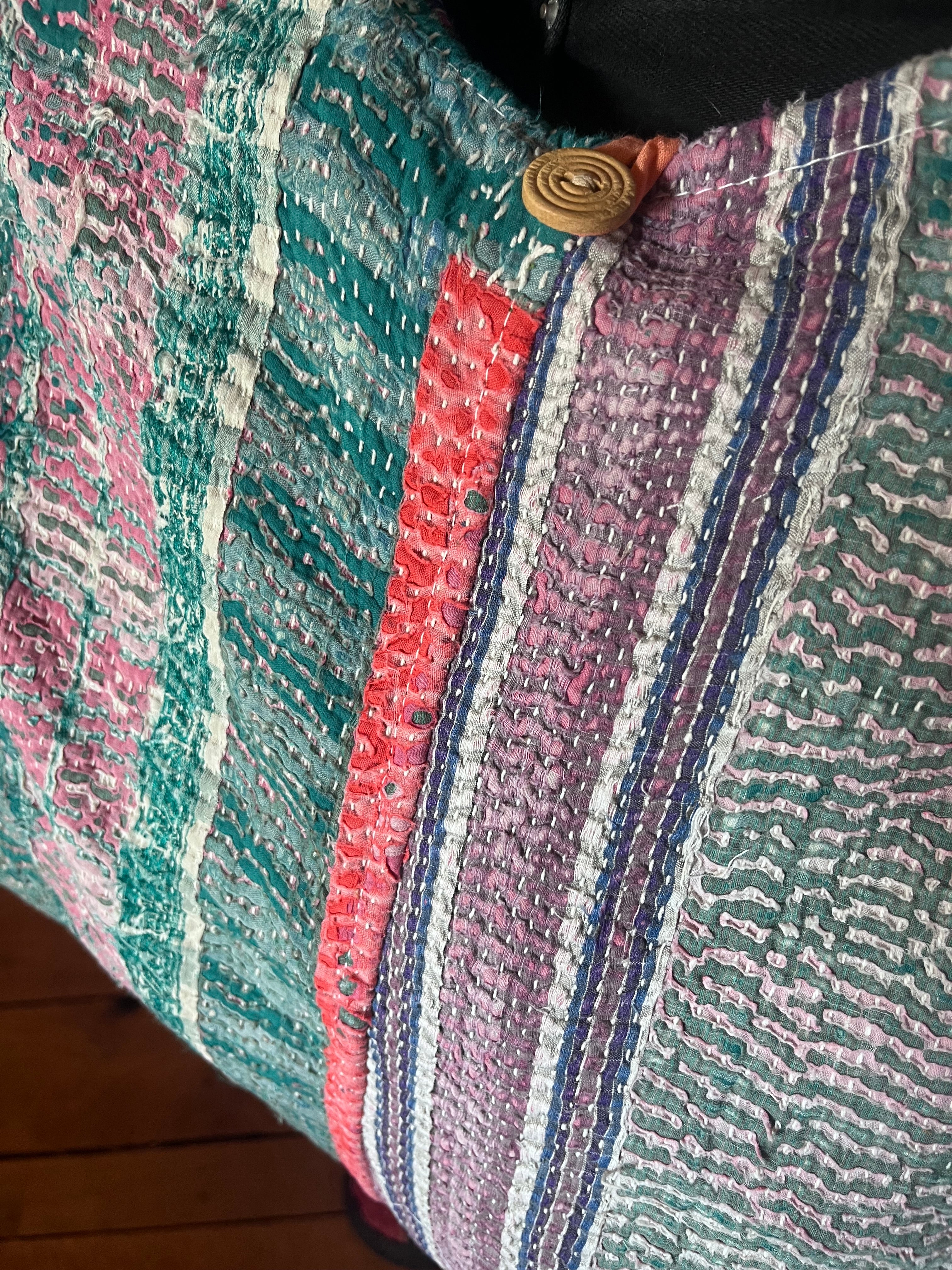 Kantha Crossbody Weekend Bag