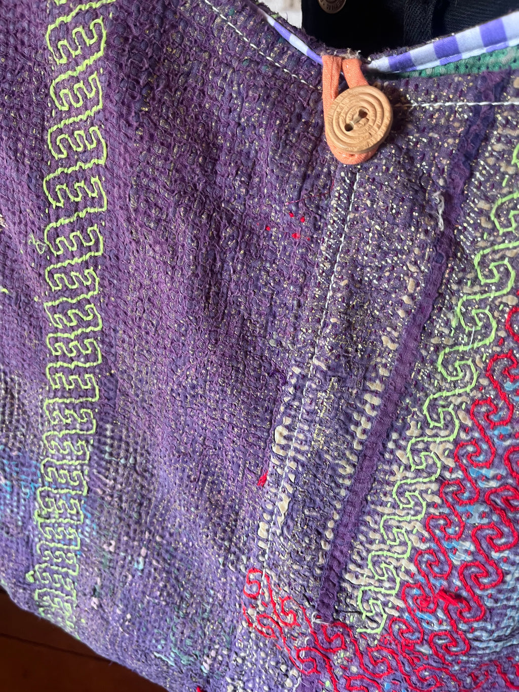 Kantha Crossbody Weekend Bag