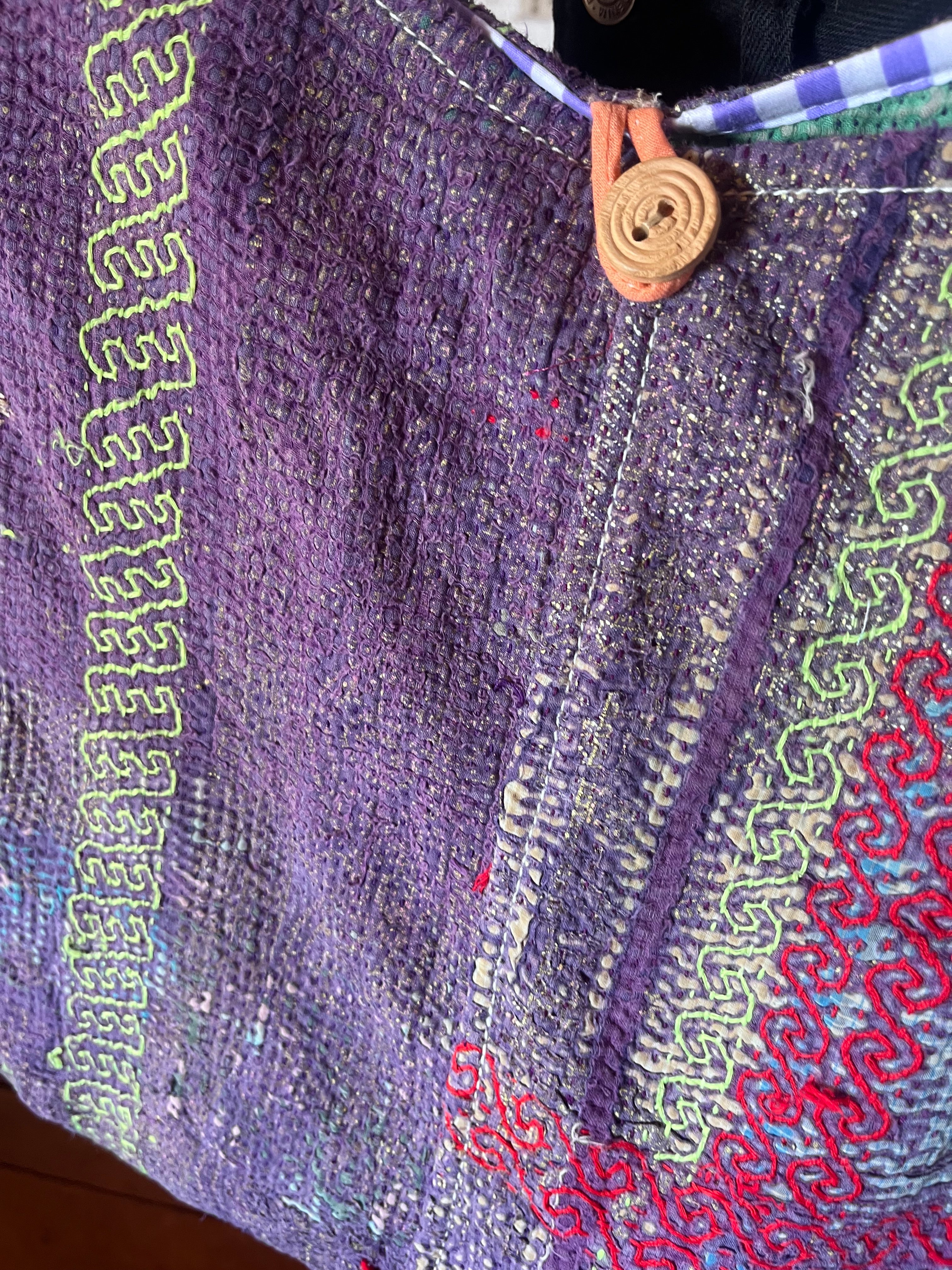 Kantha Crossbody Weekend Bag