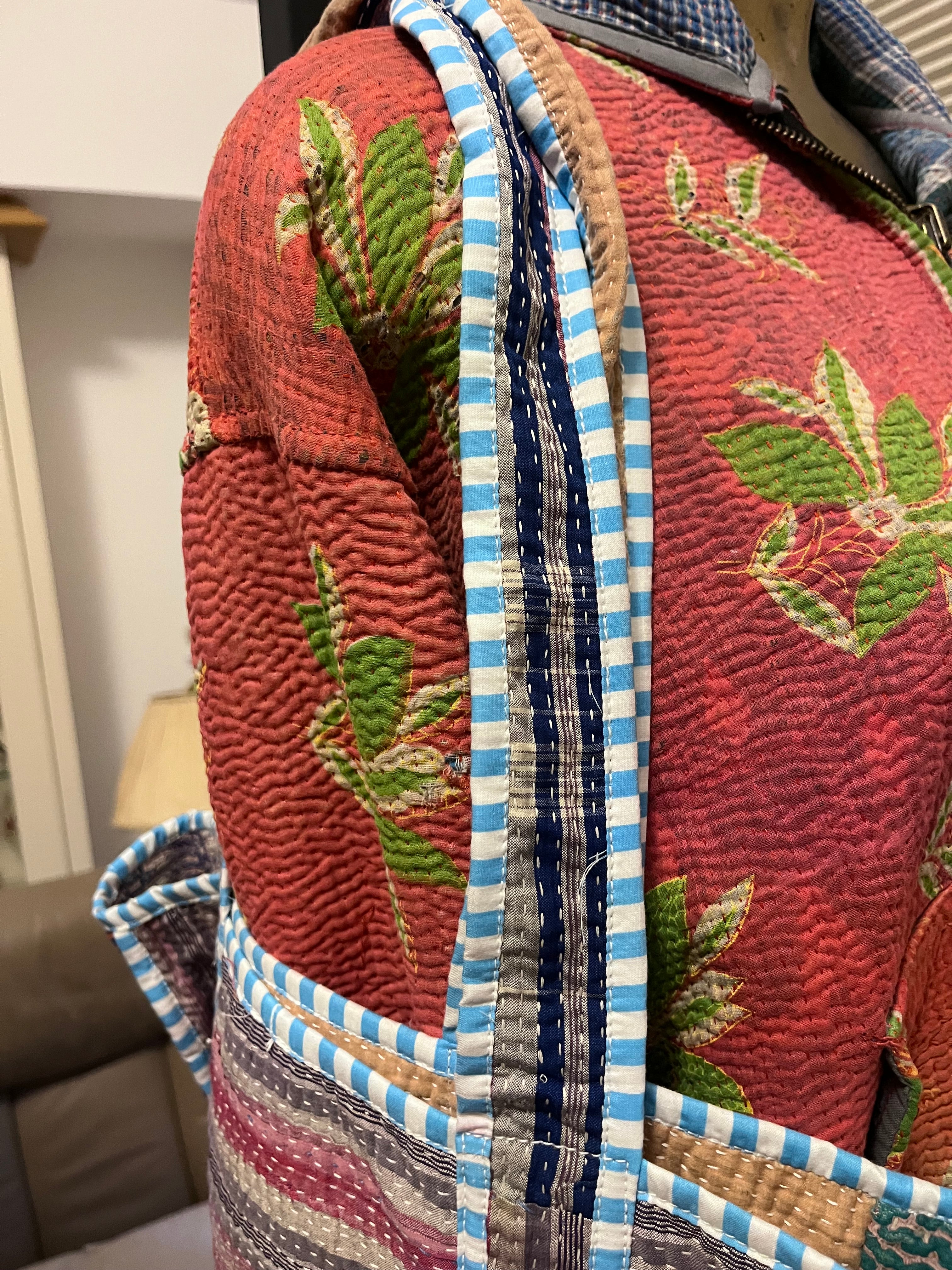 Kantha Trimmed Tote Bag