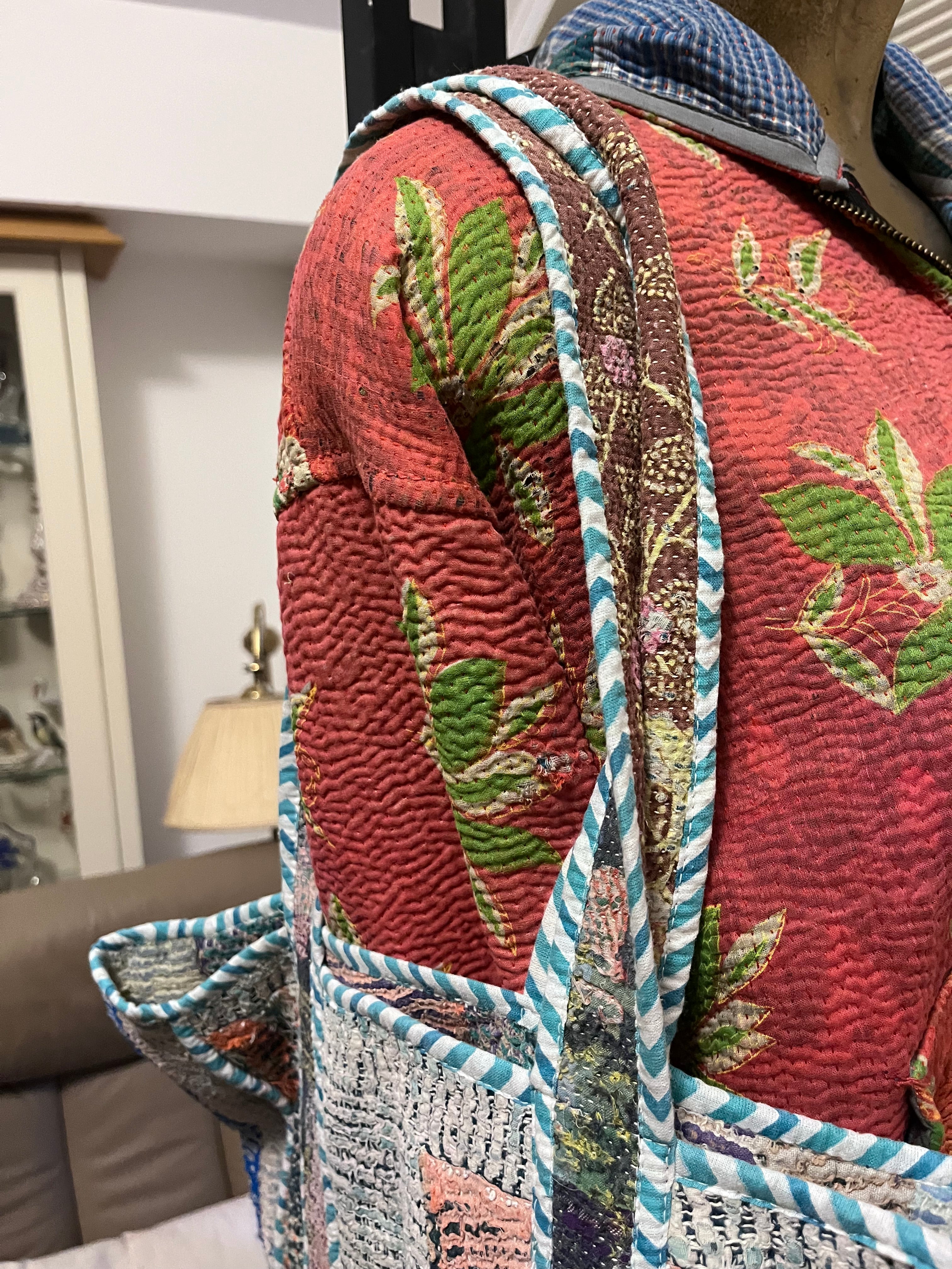 Kantha Trimmed Tote Bag