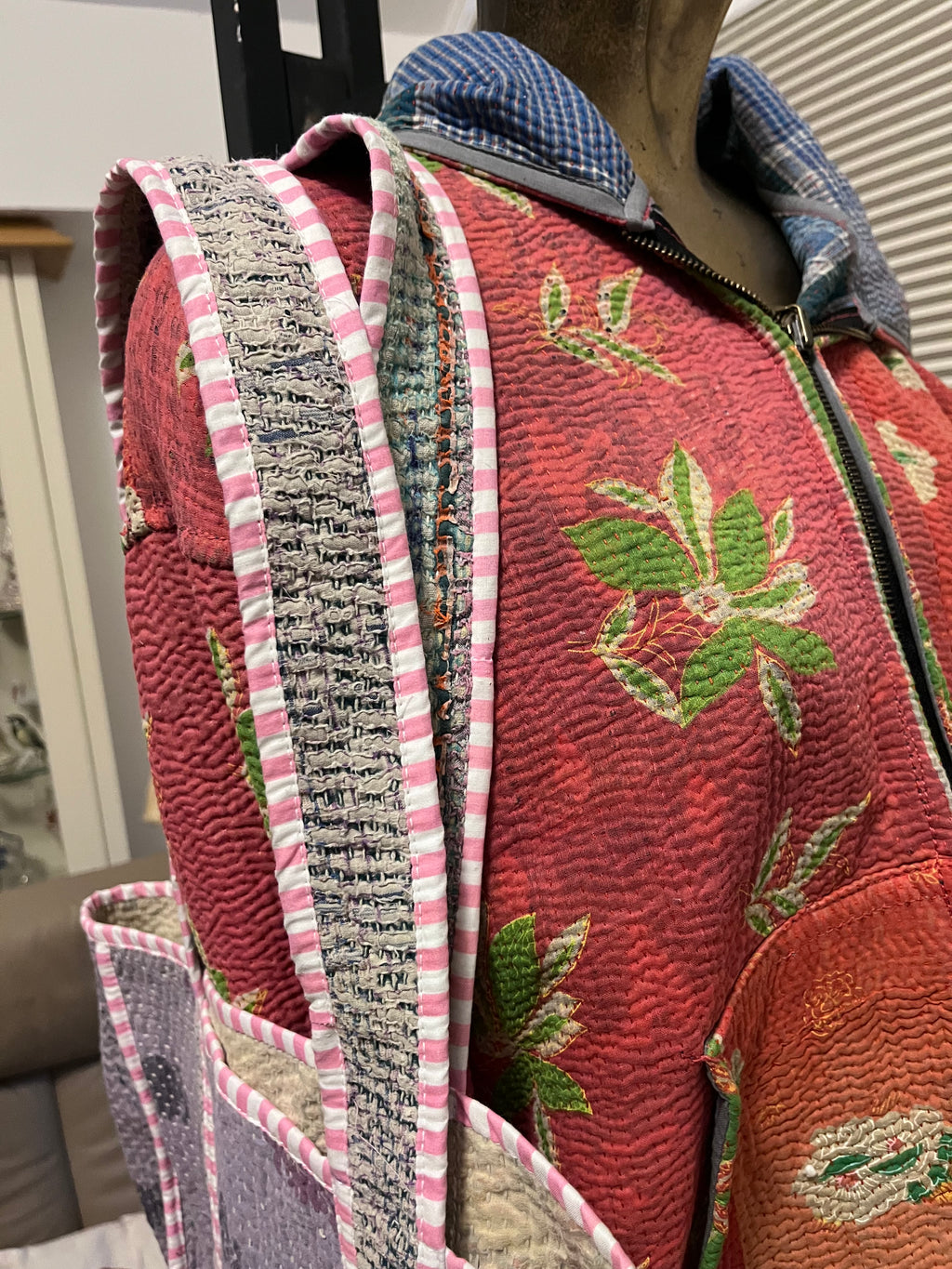 Kantha Trimmed Tote Bag