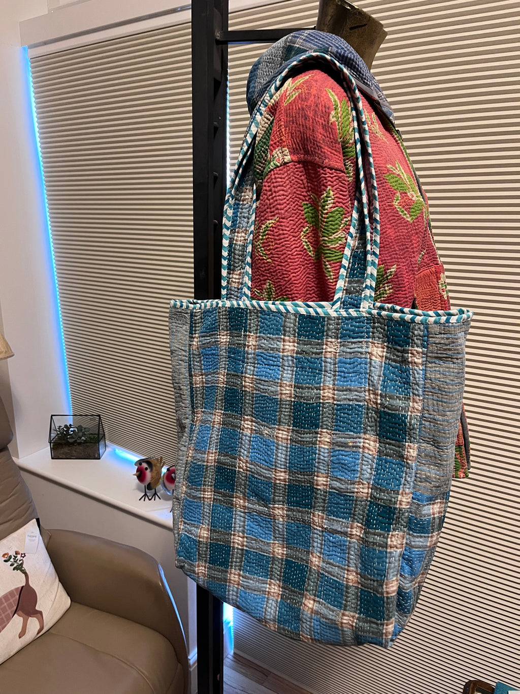 Kantha Trimmed Tote Bag