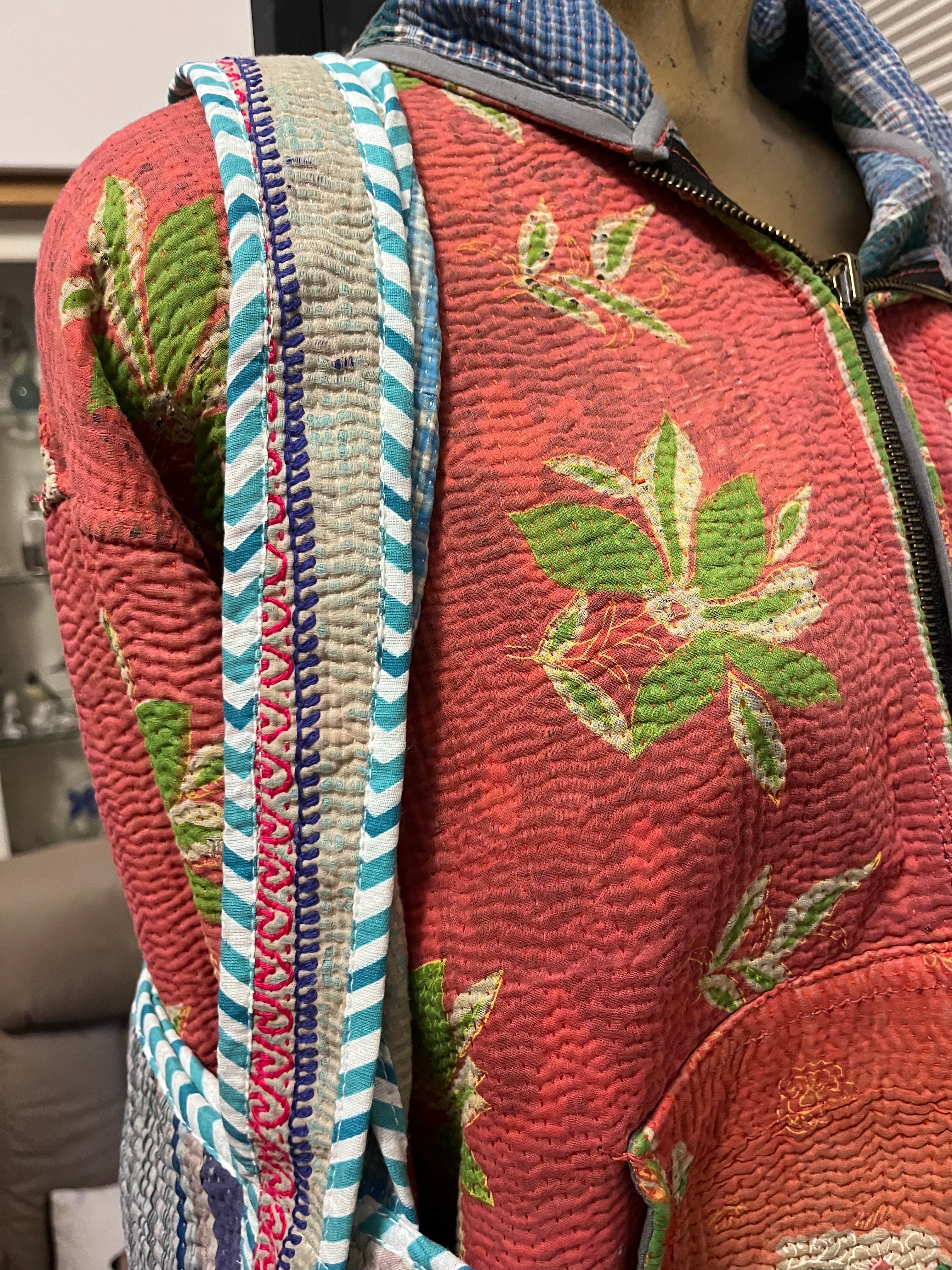 Kantha Trimmed Tote Bag