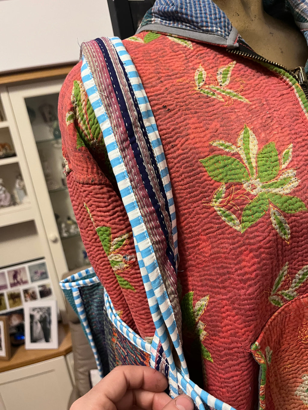 Kantha Trimmed Tote Bag