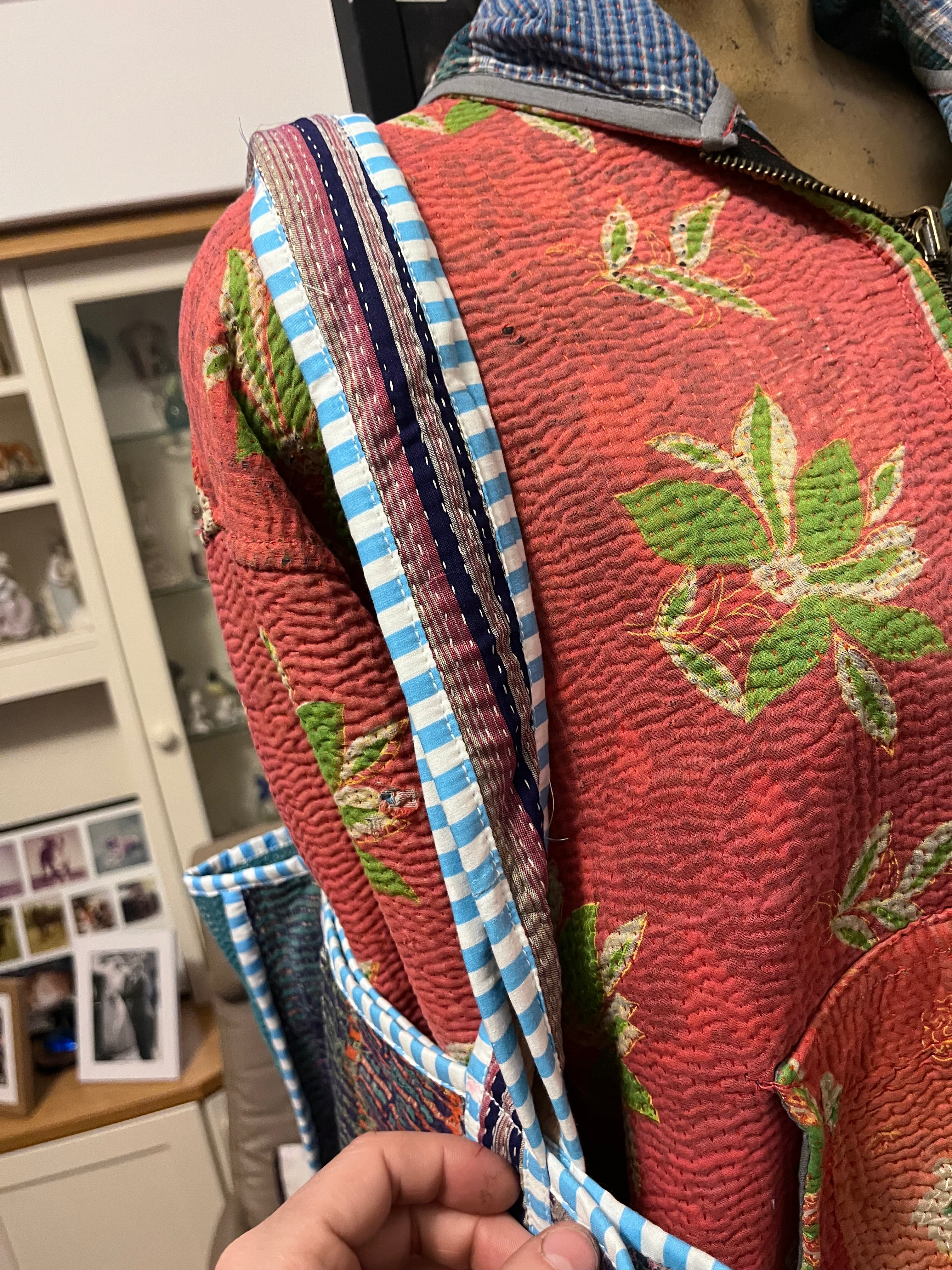 Kantha Trimmed Tote Bag