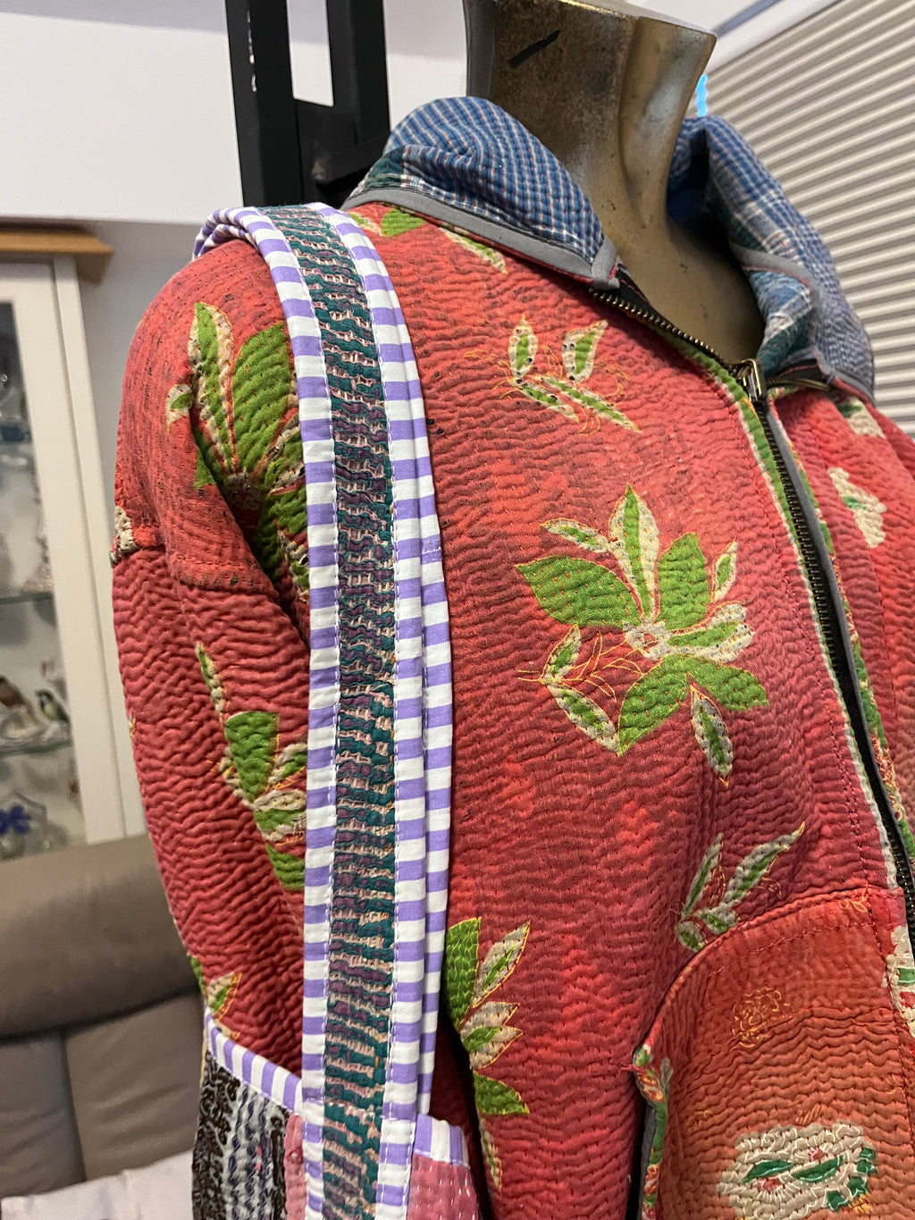 Kantha Trimmed Tote Bag