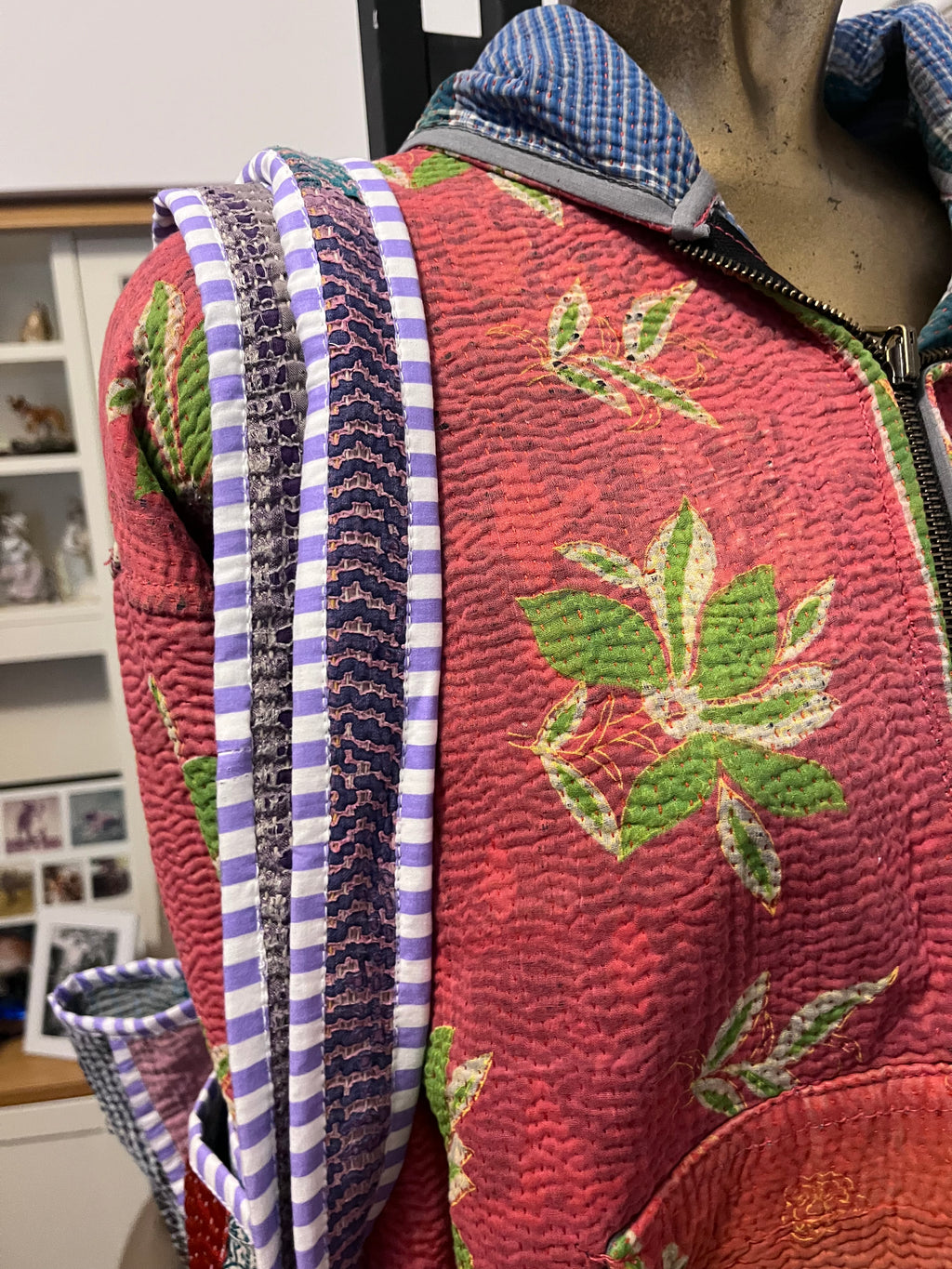 Kantha Trimmed Tote Bag