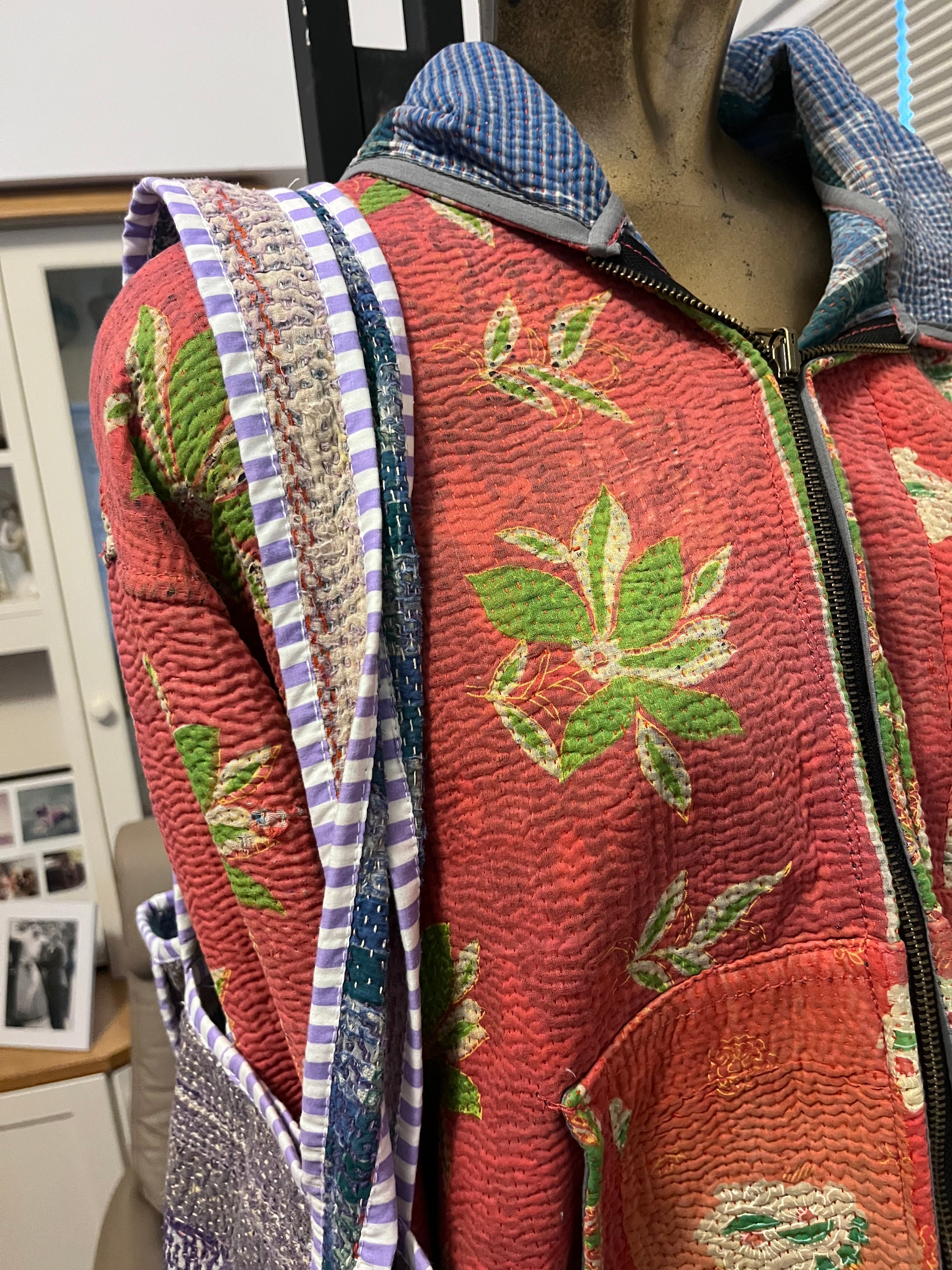 Kantha Trimmed Tote Bag