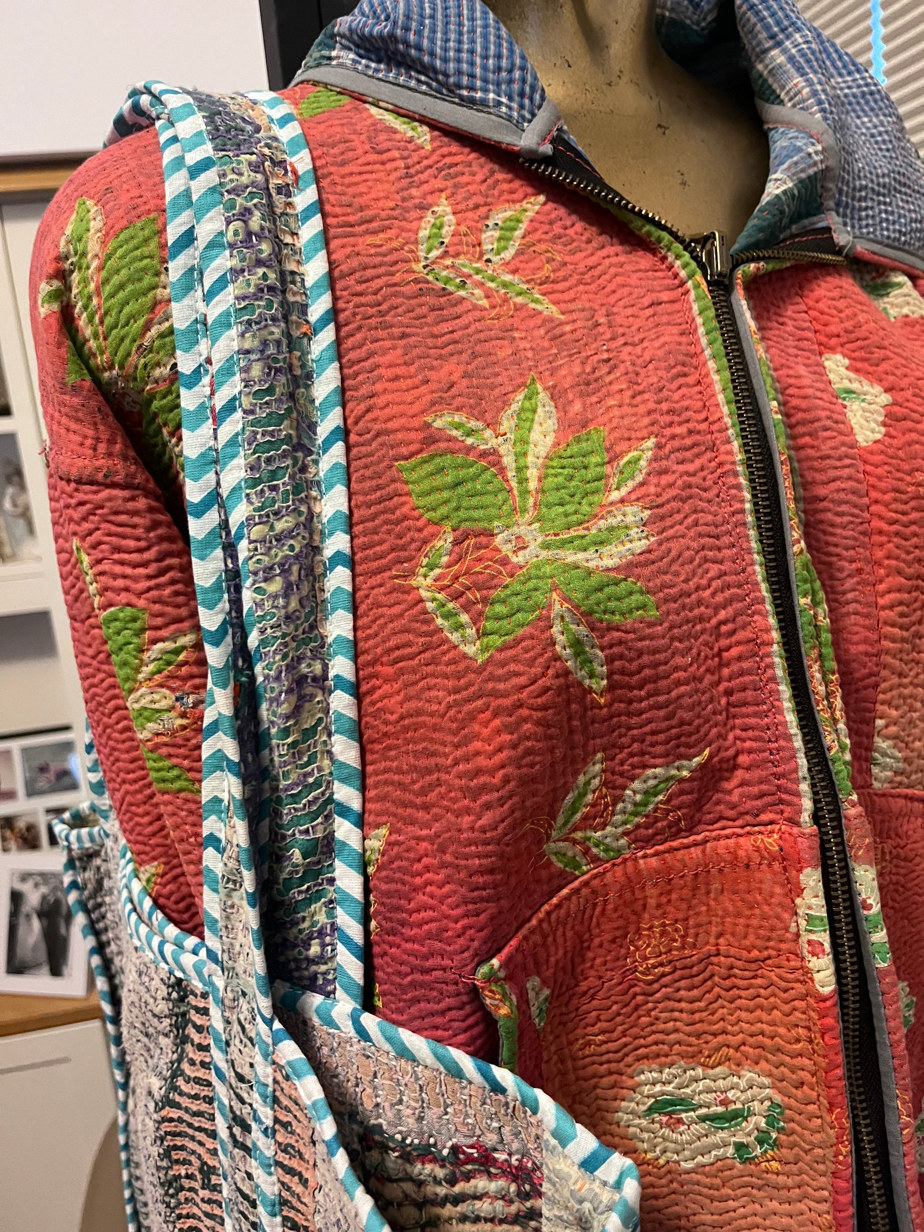 Kantha Trimmed Tote Bag