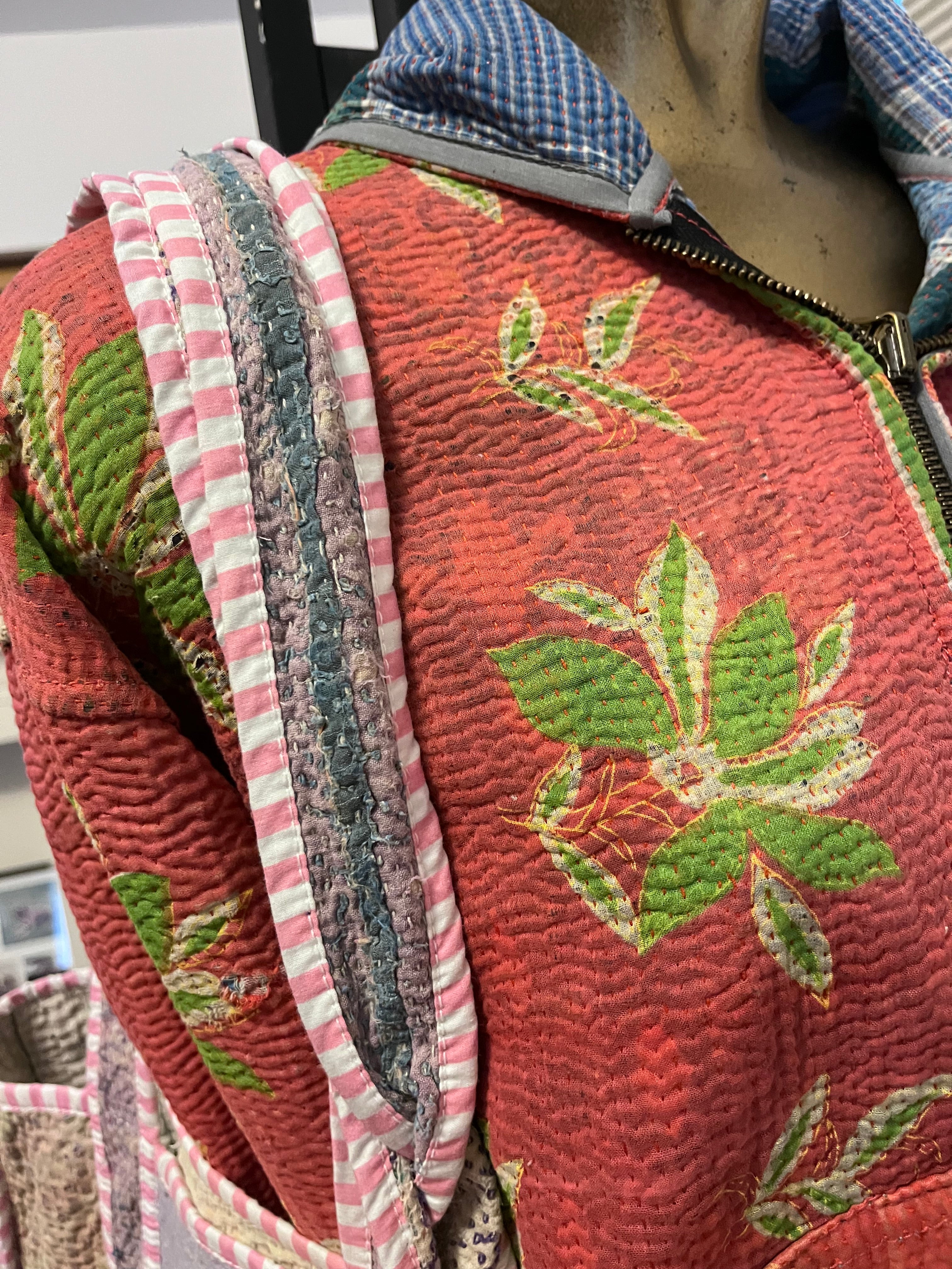 Kantha Trimmed Tote Bag