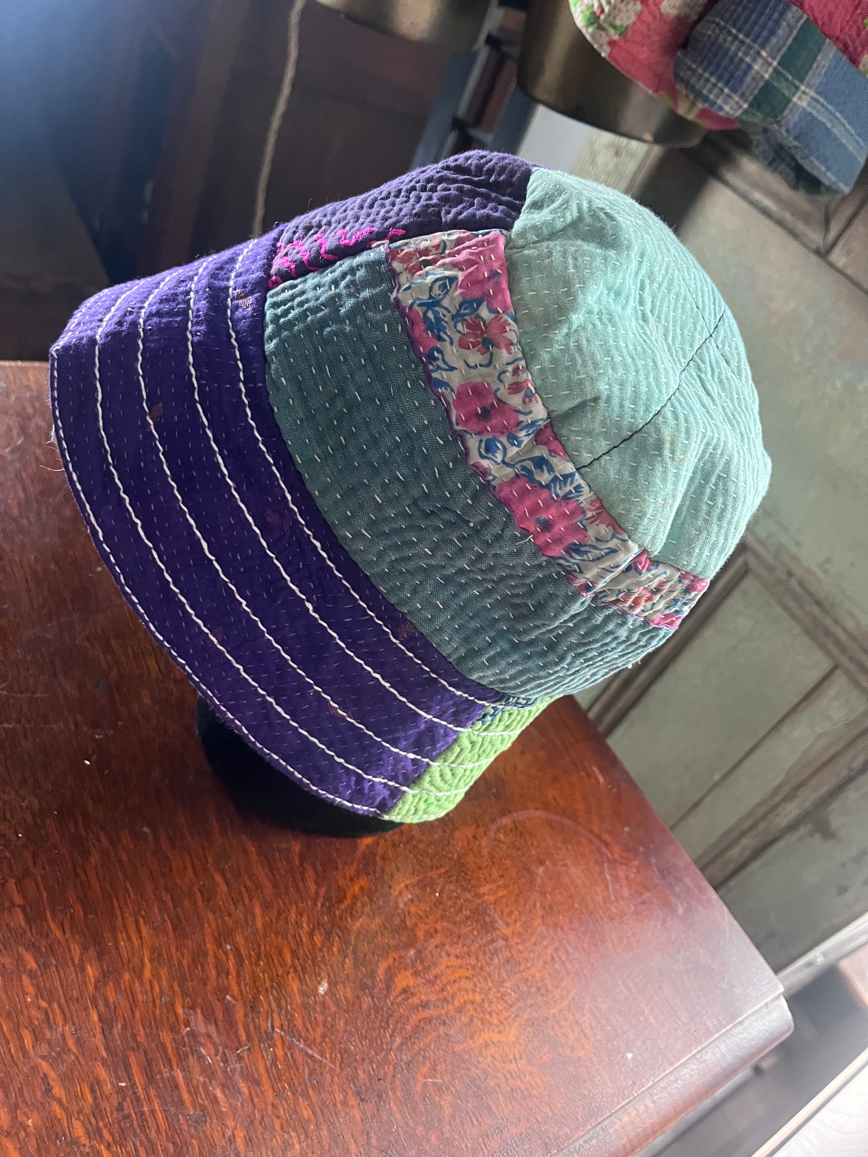 Reversible Kantha Bucket Hat