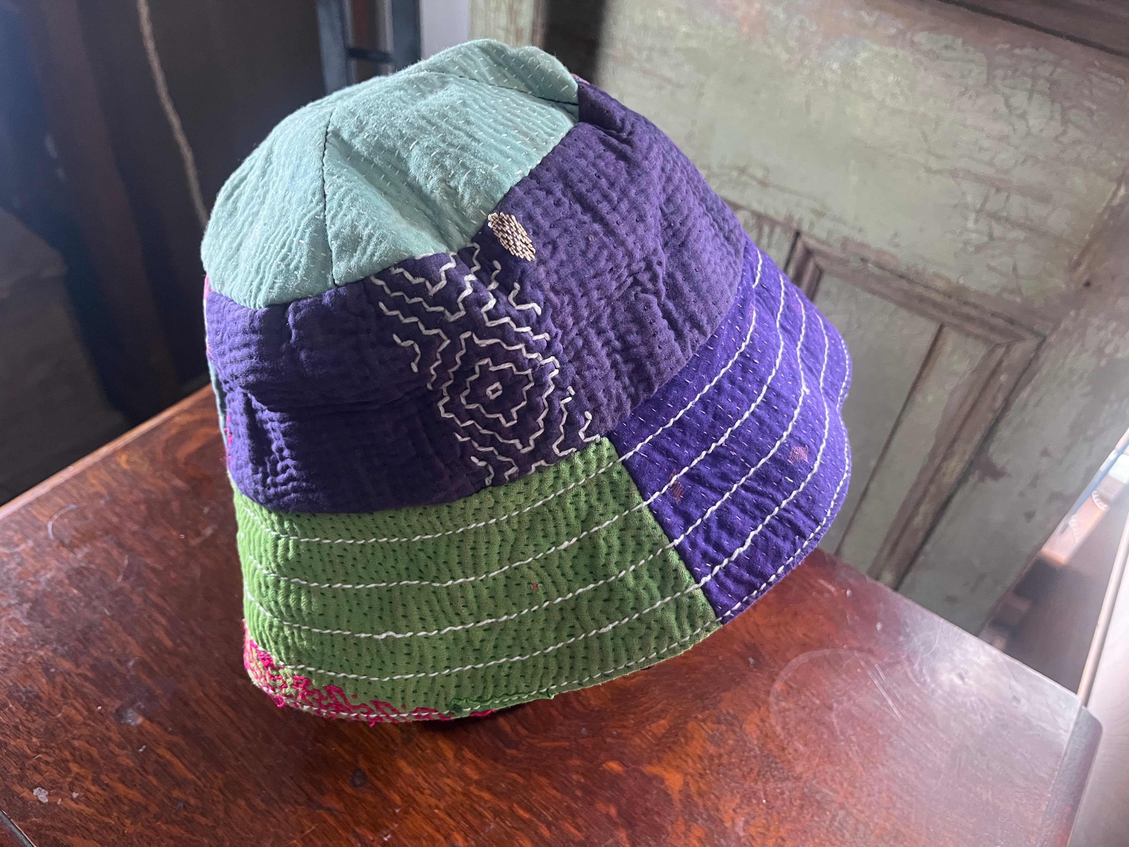 Reversible Kantha Bucket Hat
