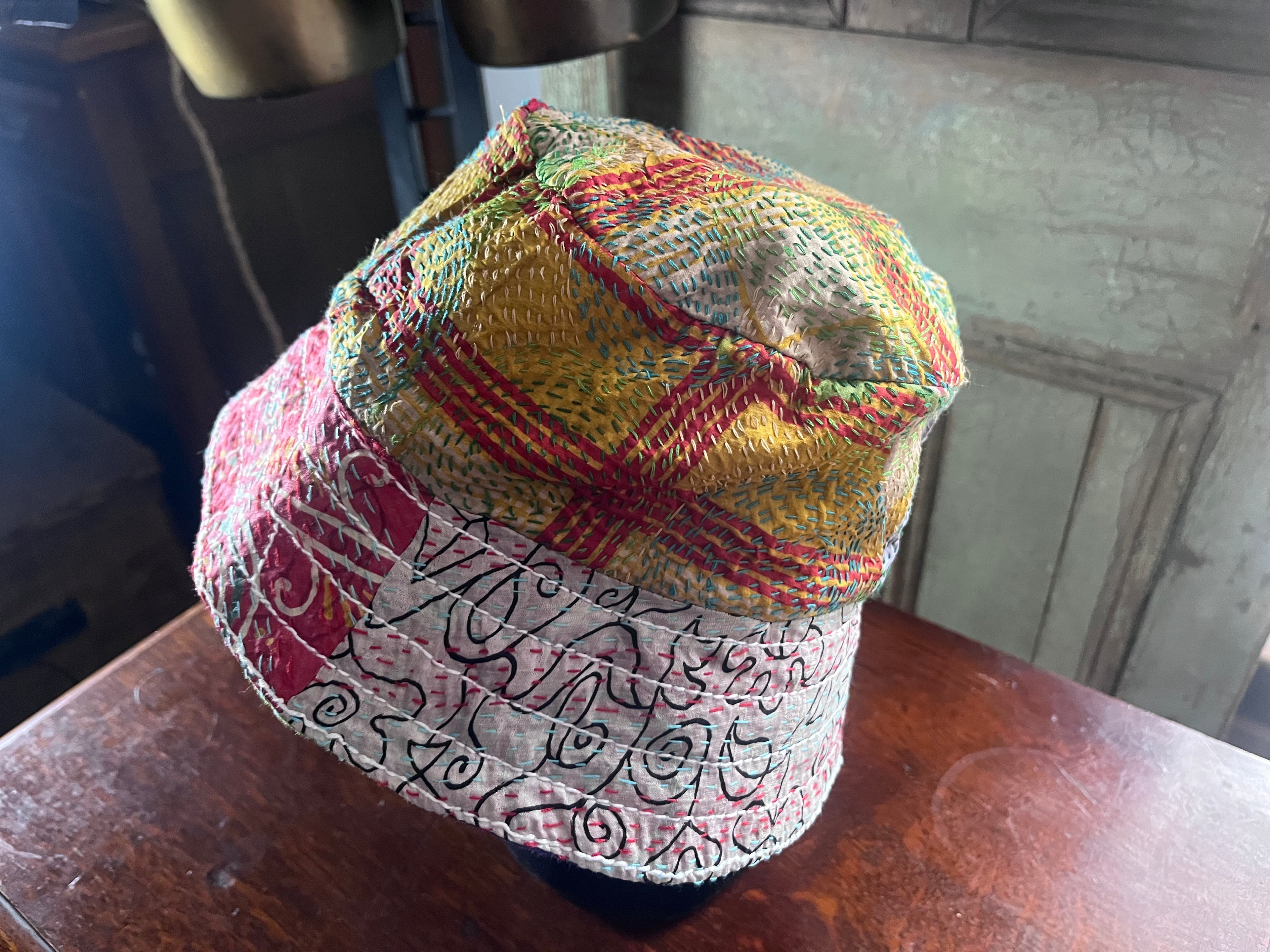 Reversible Kantha Bucket Hat