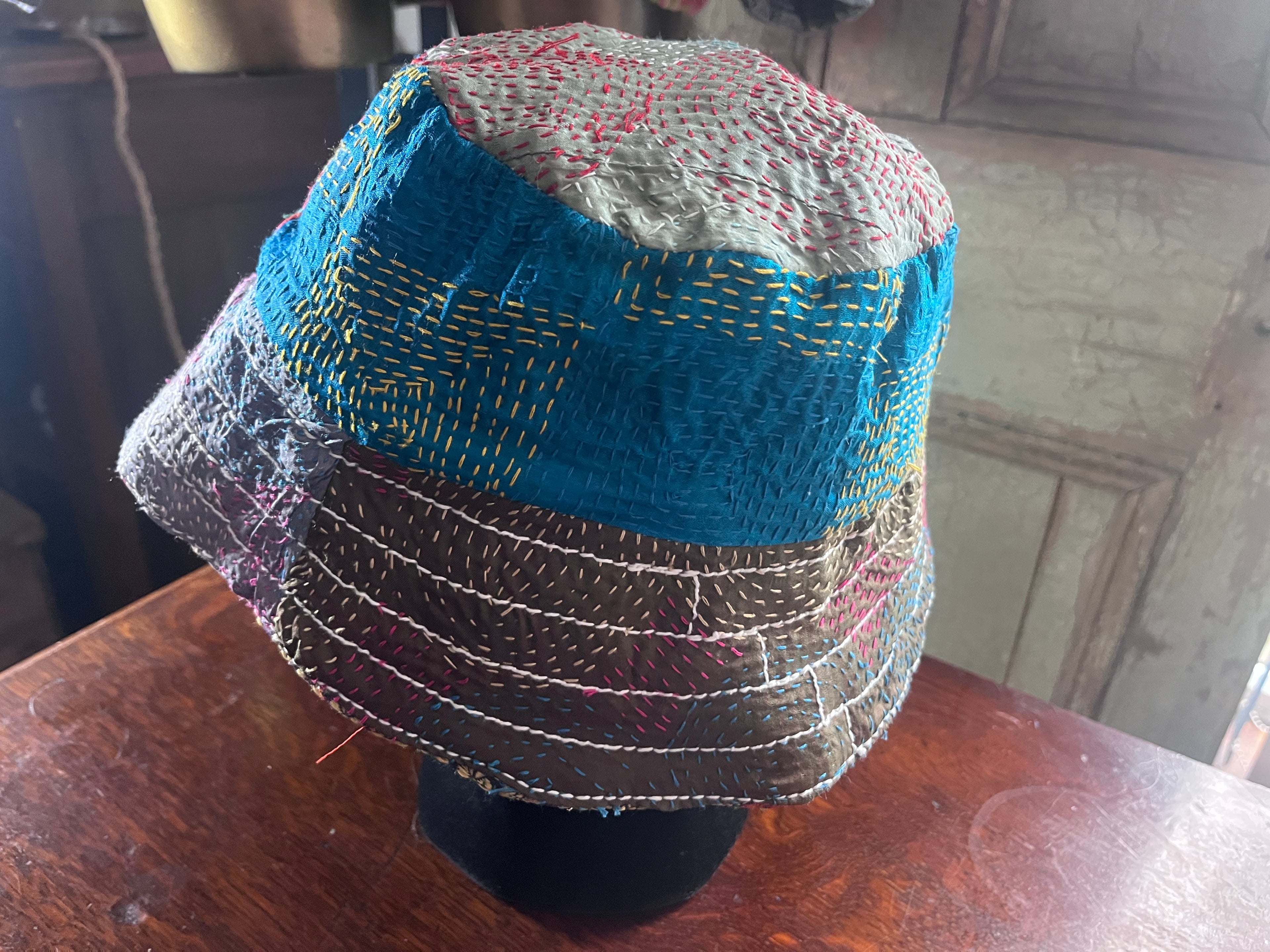 Reversible Kantha Bucket Hat
