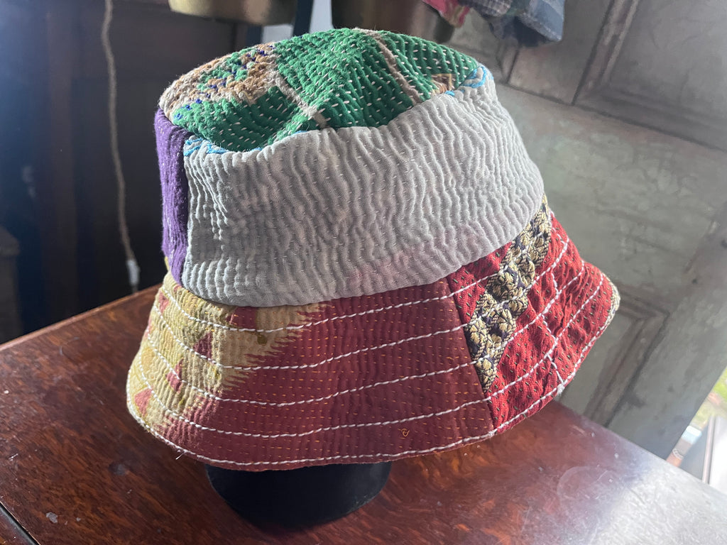 Reversible Kantha Bucket Hat