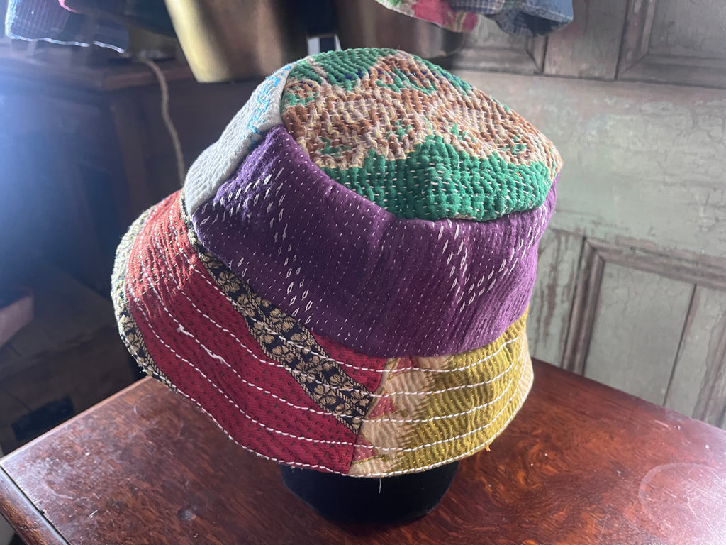 Reversible Kantha Bucket Hat
