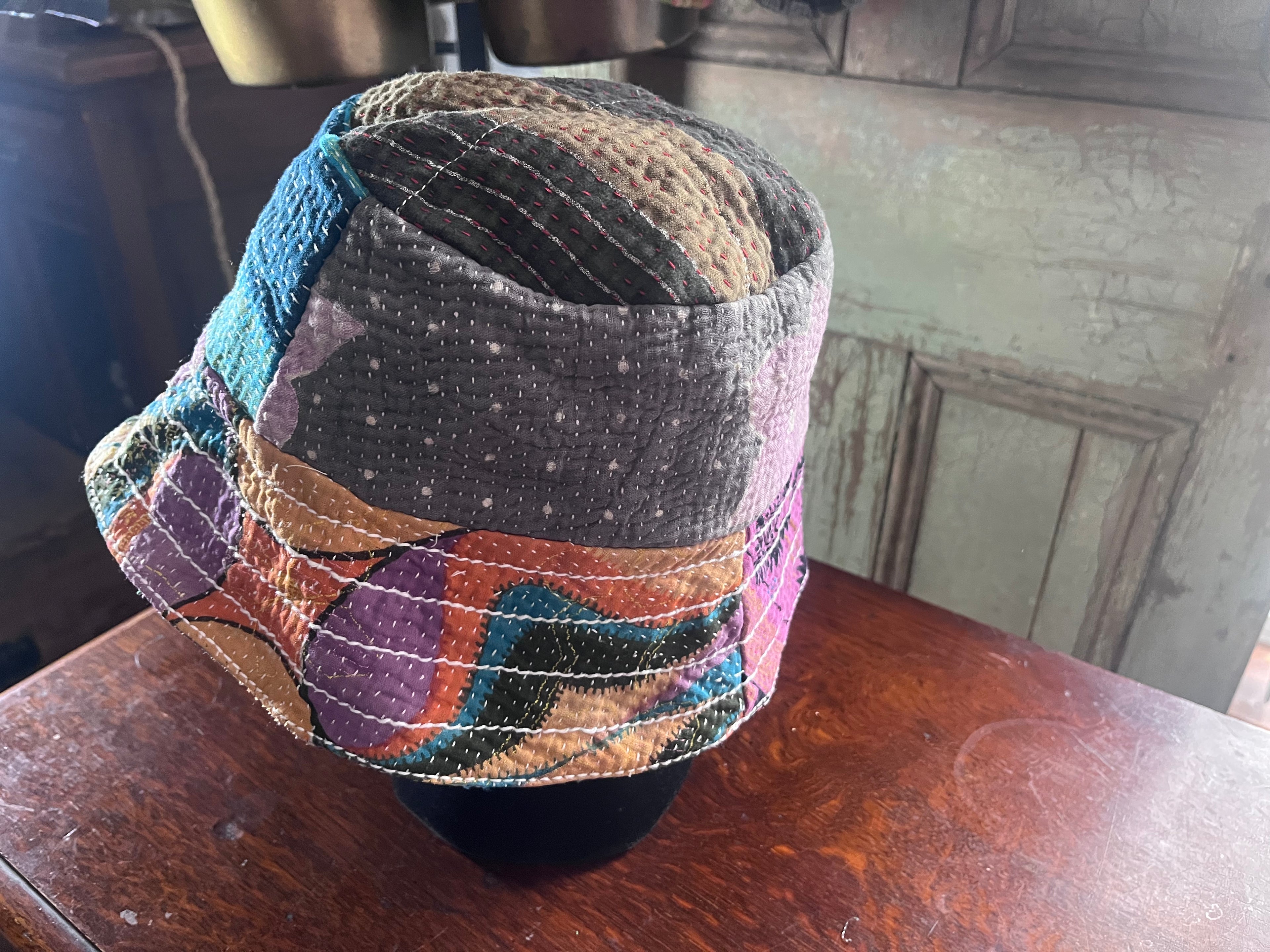 Reversible Kantha Bucket Hat