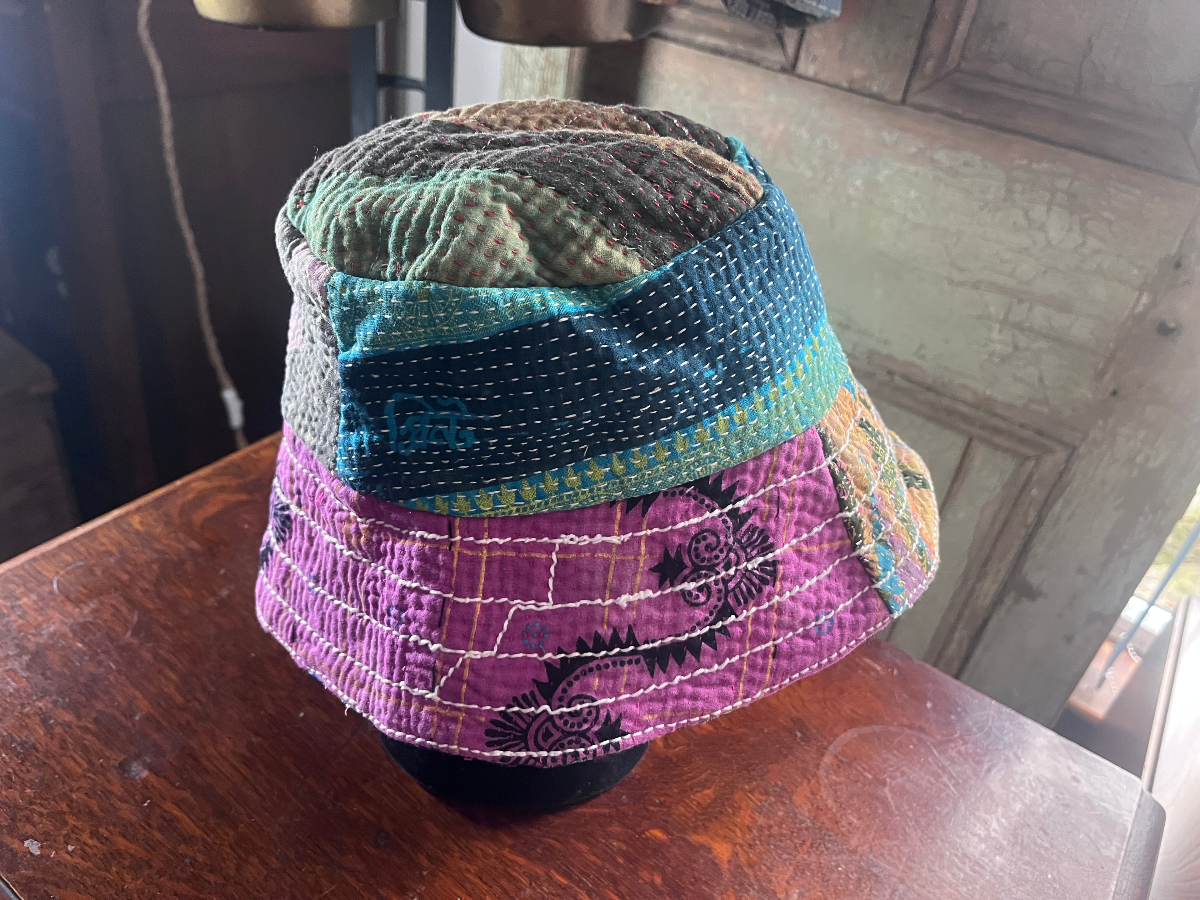 Reversible Kantha Bucket Hat
