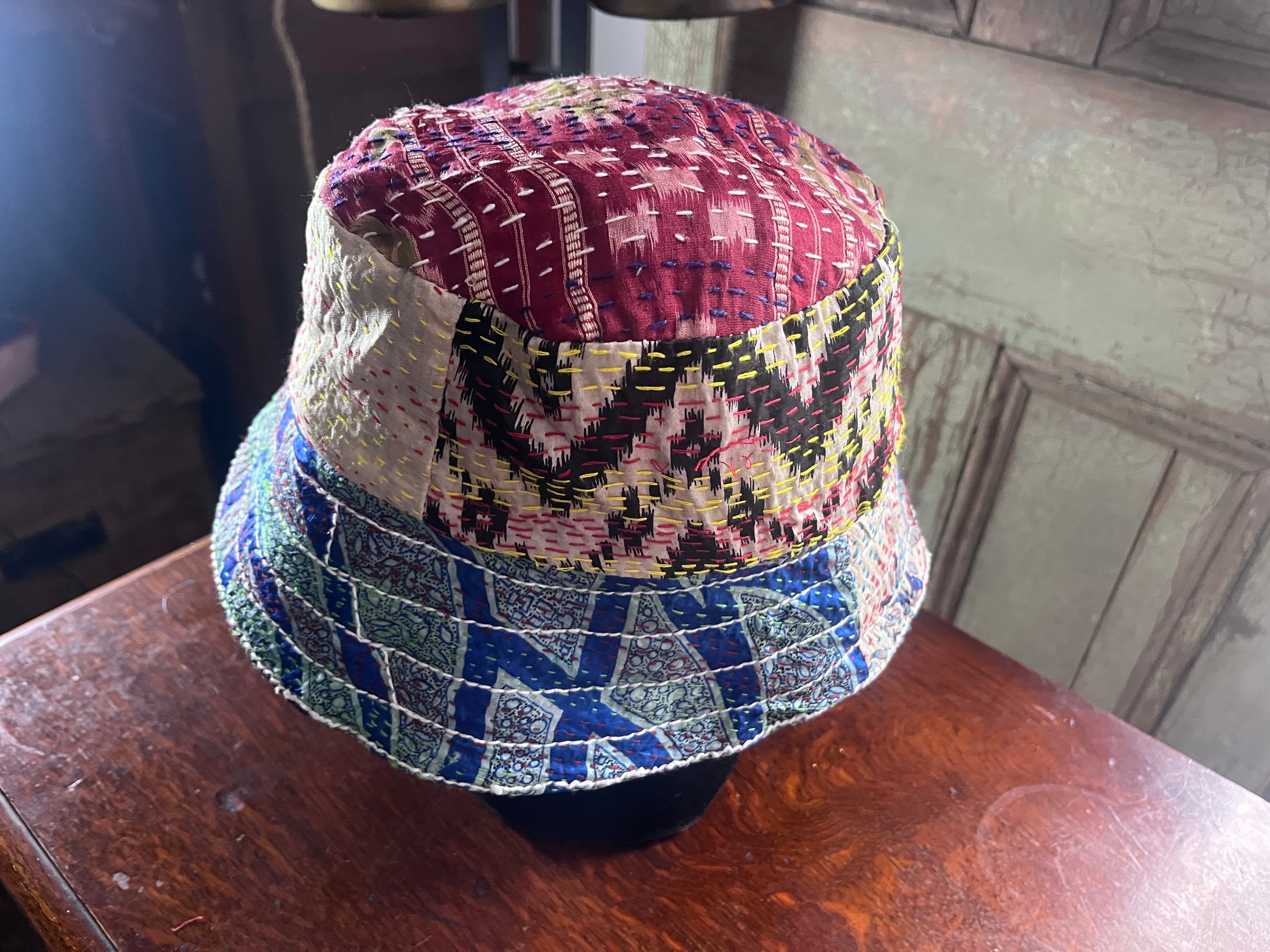 Reversible Kantha Bucket Hat