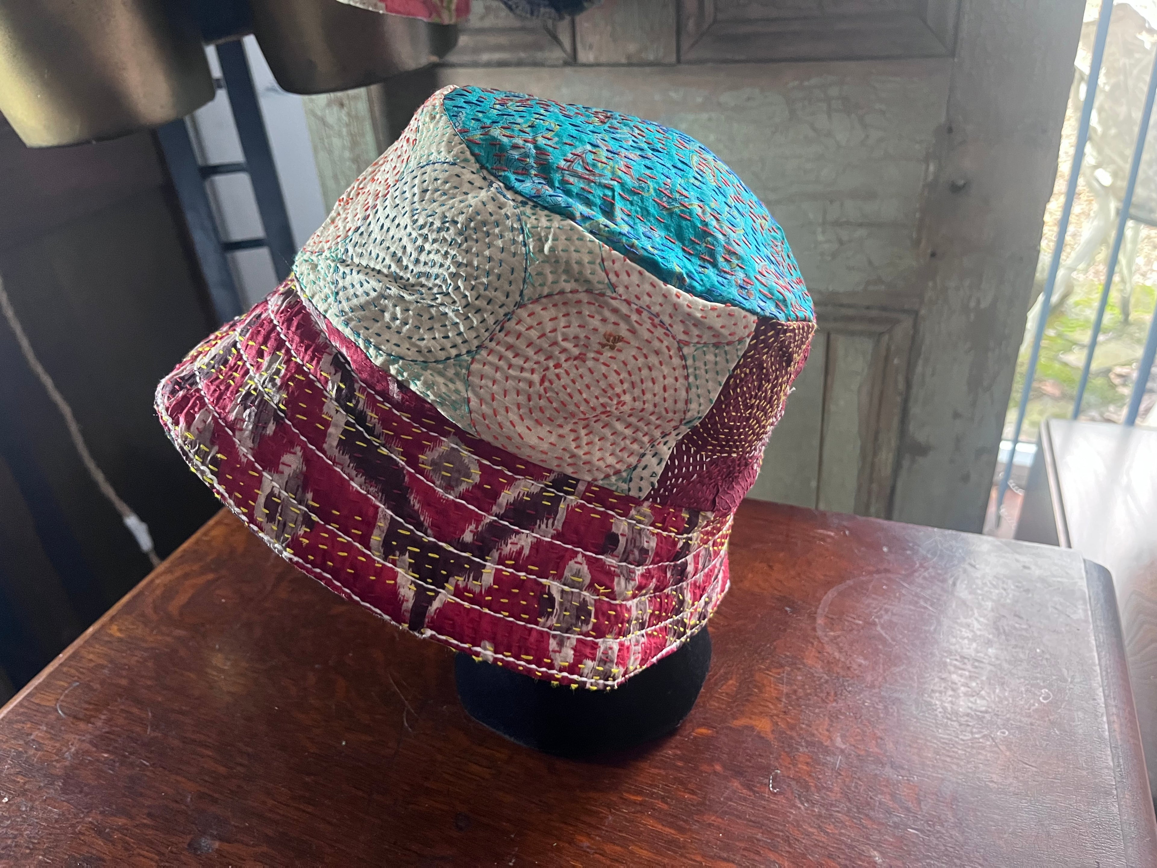 Reversible Kantha Bucket Hat